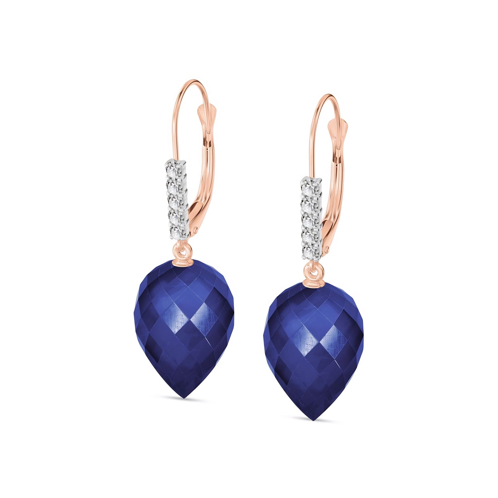 Rose Gold Belle Earrings Ruby 10K — Nilde
