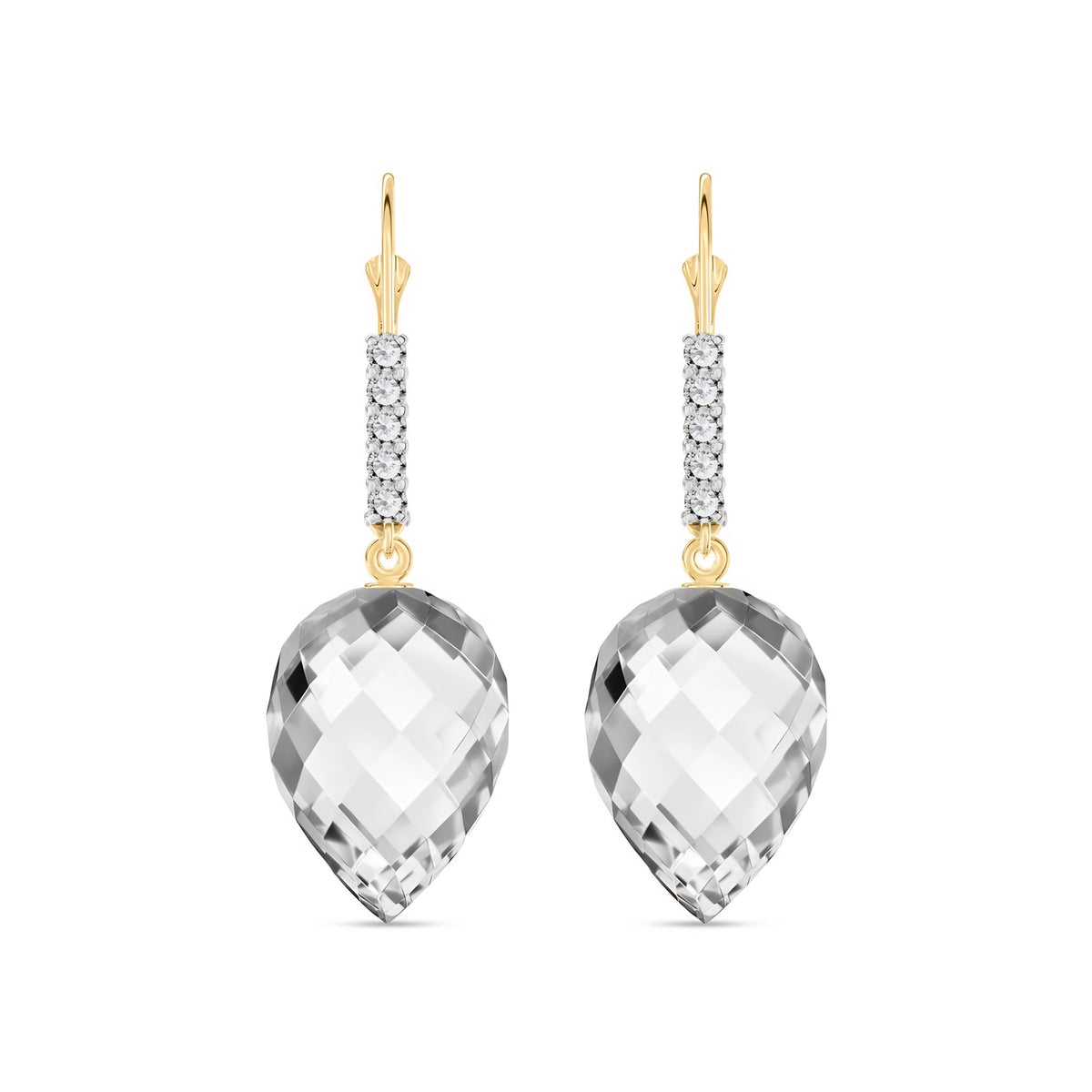 Yellow Gold Belle Earrings Emerald 10K — Nilde