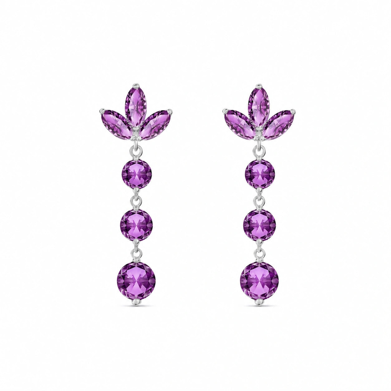 White Gold Amethyst — Mariagaetana