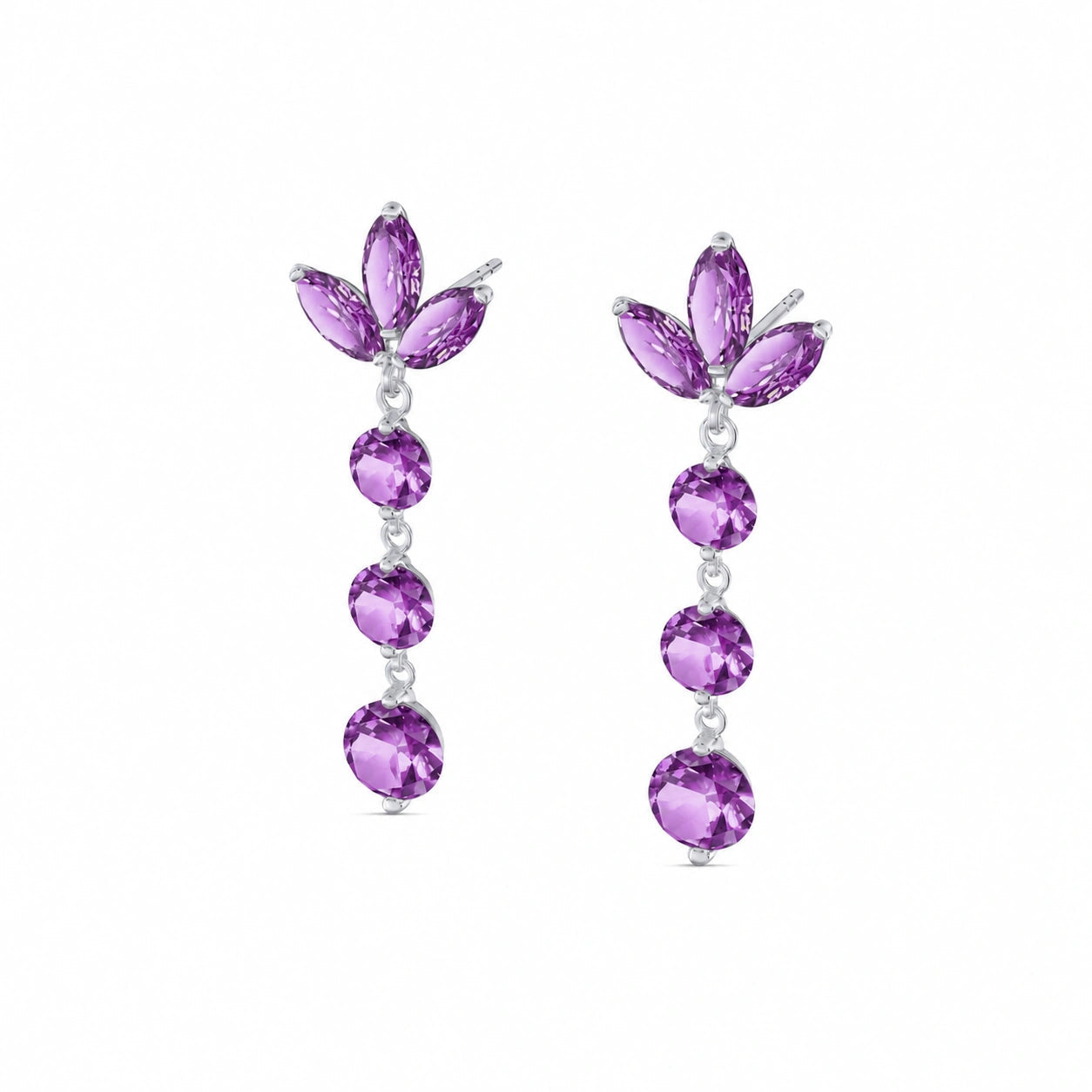 White Gold Amethyst — Mariagaetana