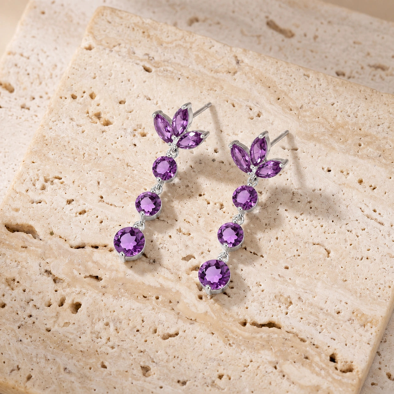 White Gold Amethyst — Mariagaetana