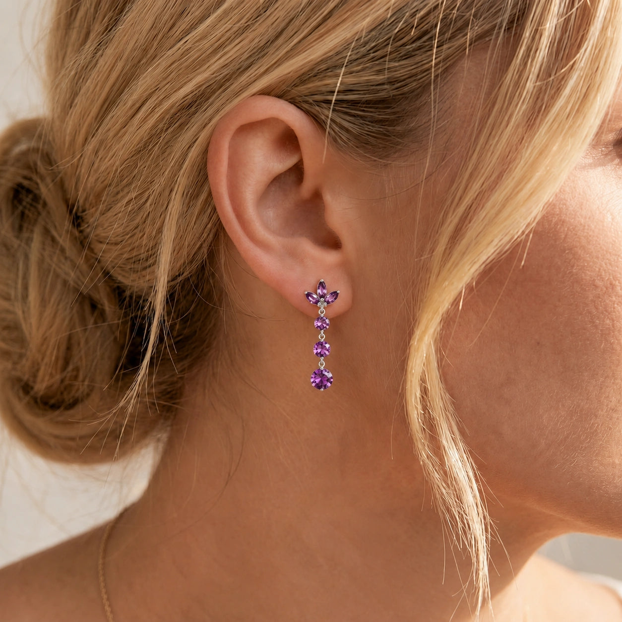 White Gold Amethyst — Mariagaetana