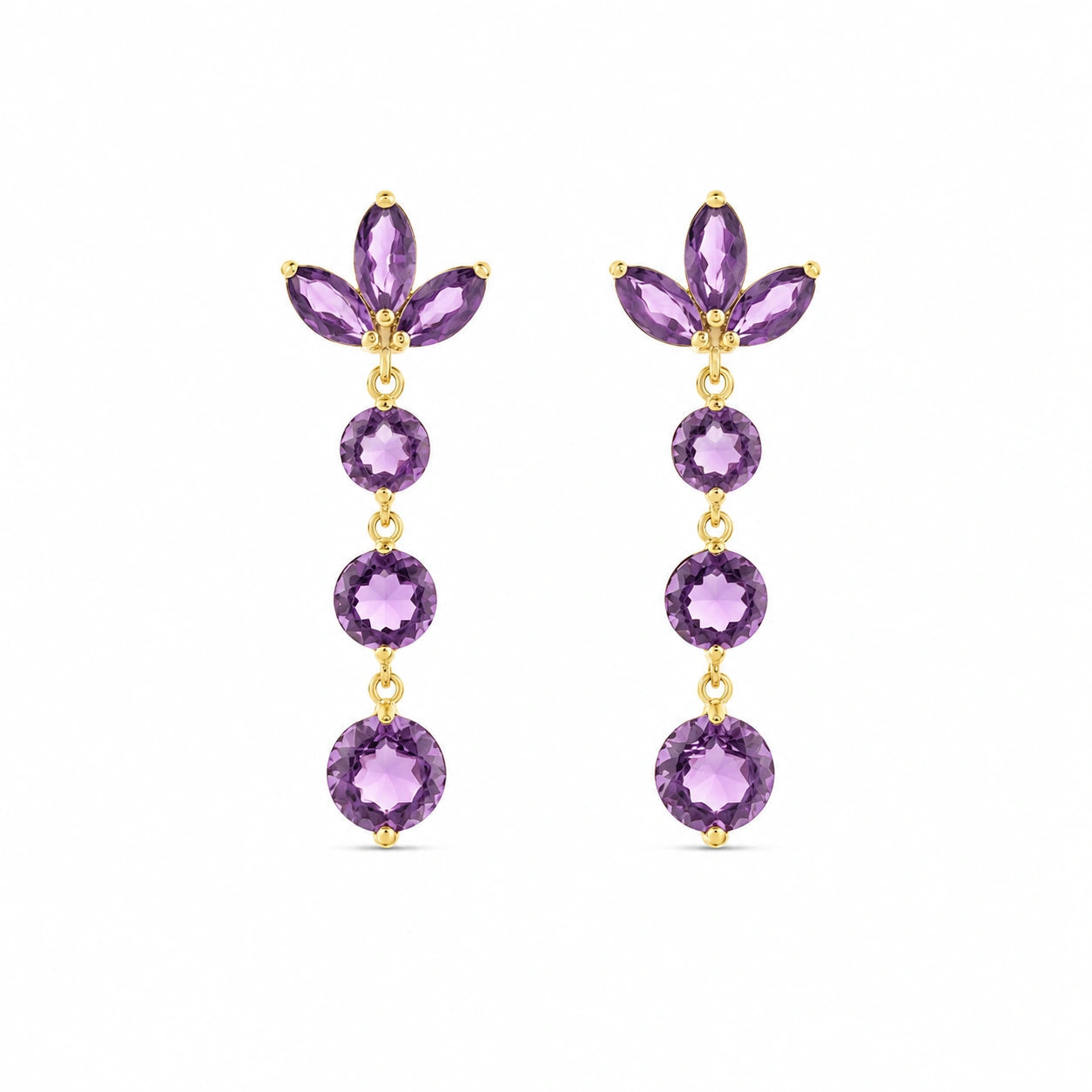 Yellow Gold Amethyst — Mariagaetana