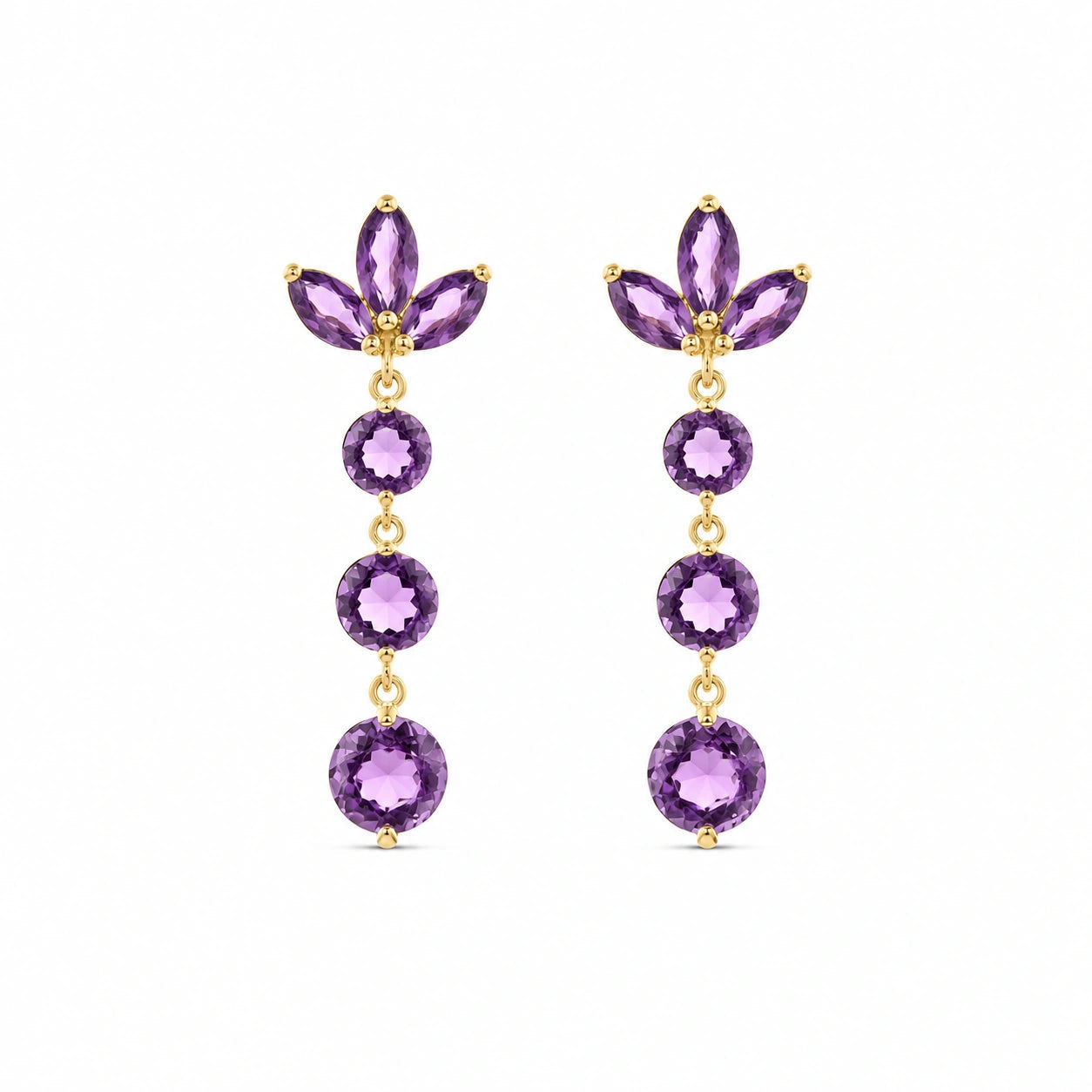 Yellow Gold Amethyst — Mariagaetana