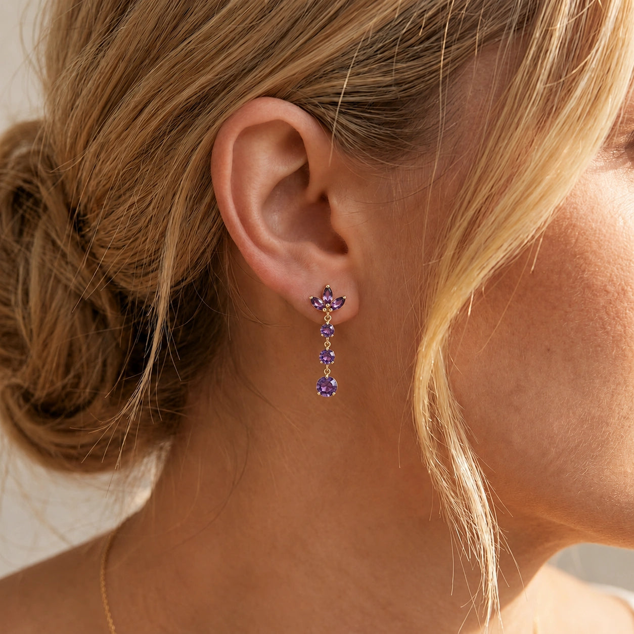Yellow Gold Amethyst — Mariagaetana