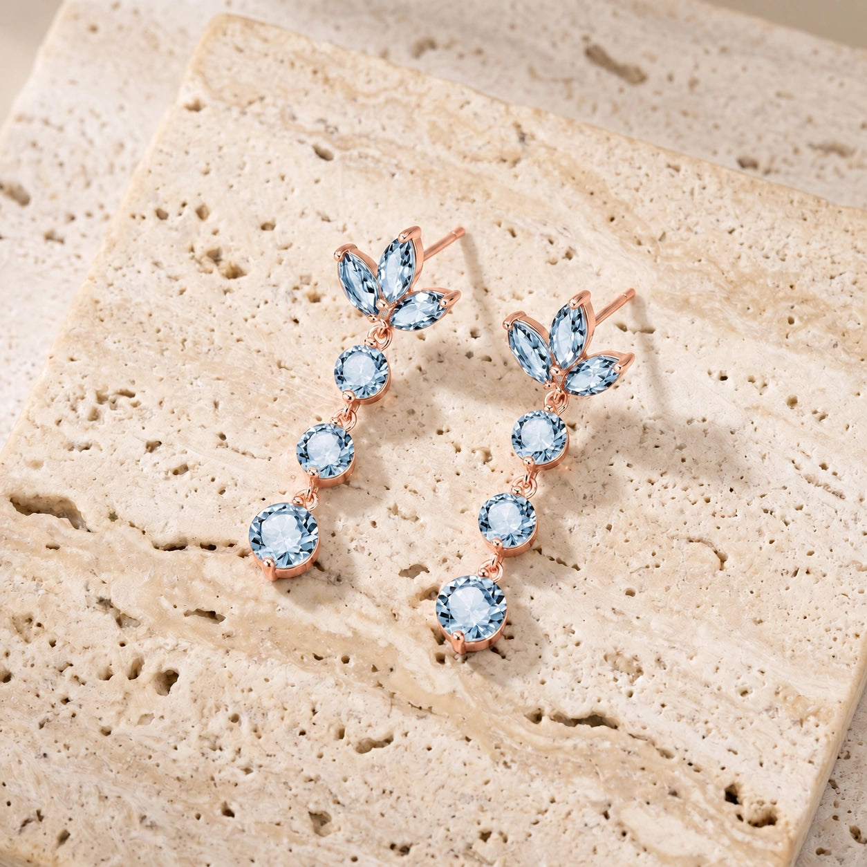 Rose Gold Aquamarine — Mariagaetana