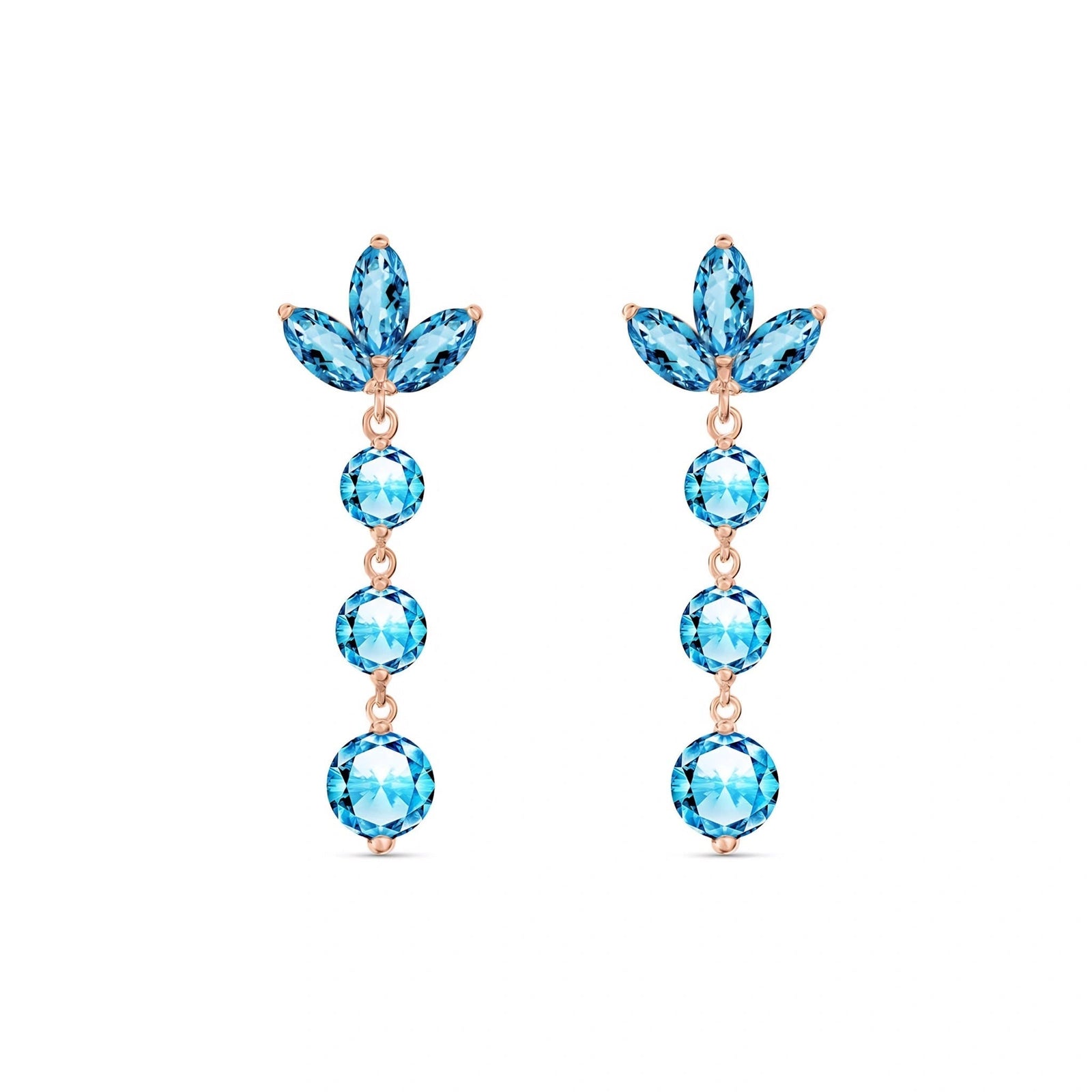Rose Gold Blue Topaz — Mariagaetana