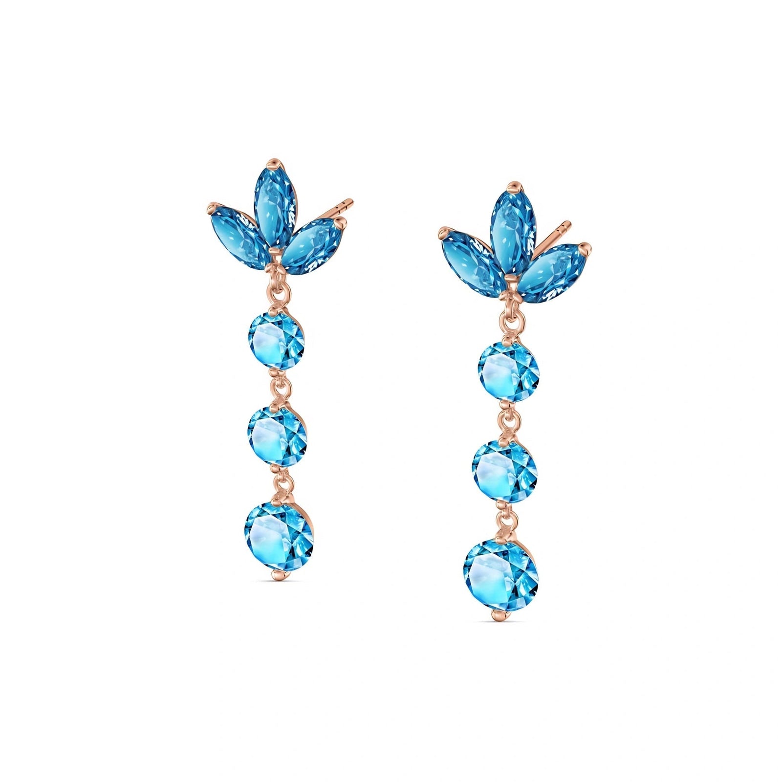 Rose Gold Blue Topaz — Mariagaetana