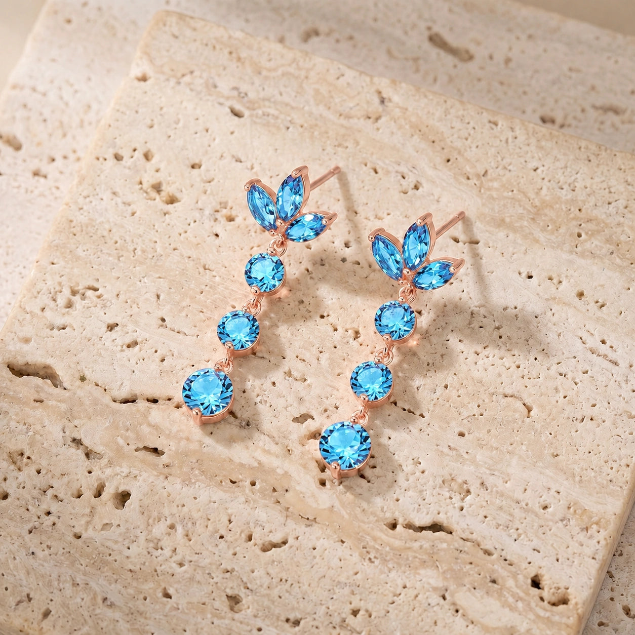 Rose Gold Blue Topaz — Mariagaetana