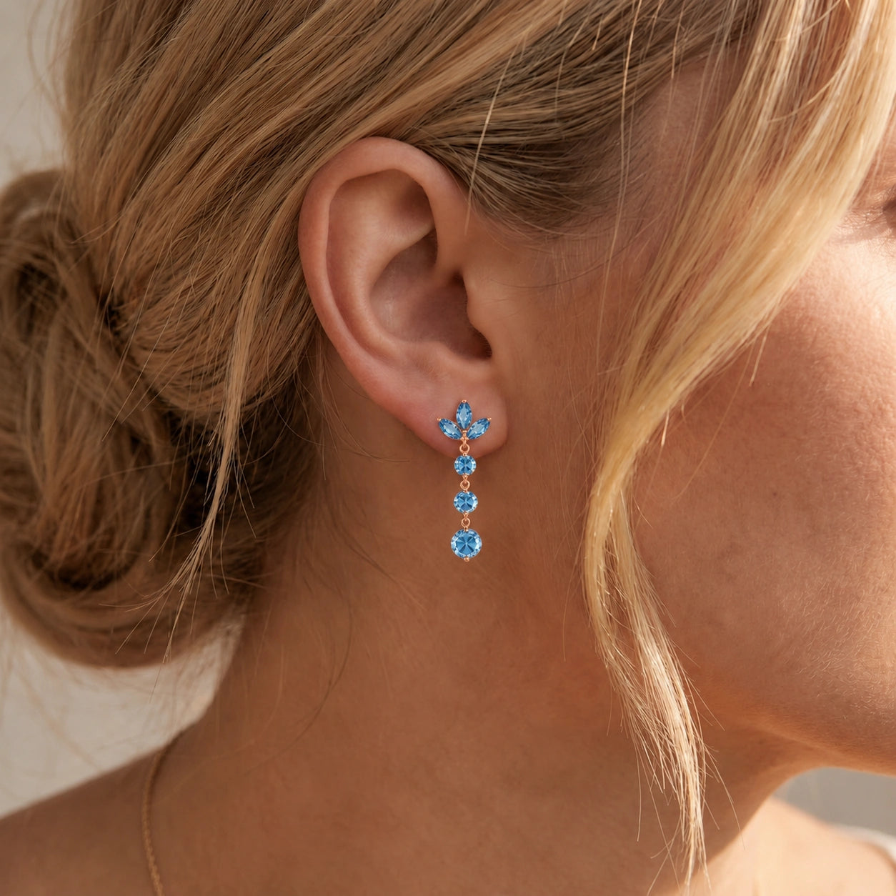 Rose Gold Blue Topaz — Mariagaetana