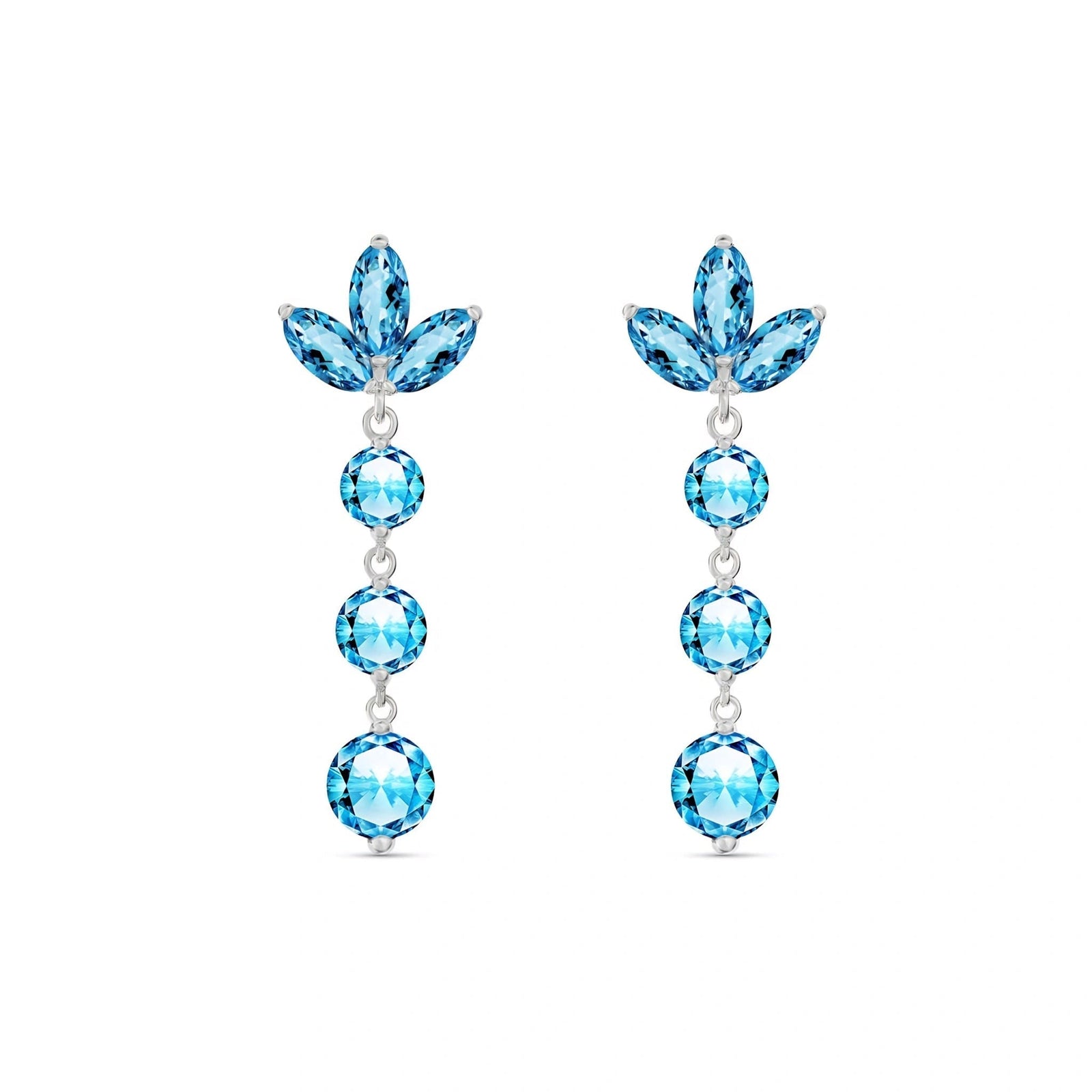 White Gold Blue Topaz — Mariagaetana