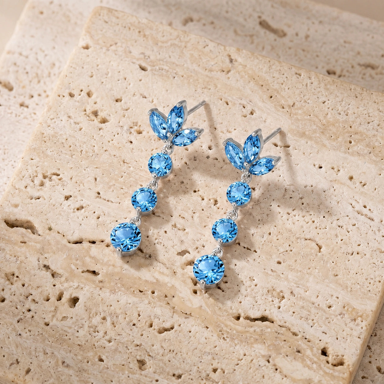 White Gold Blue Topaz — Mariagaetana