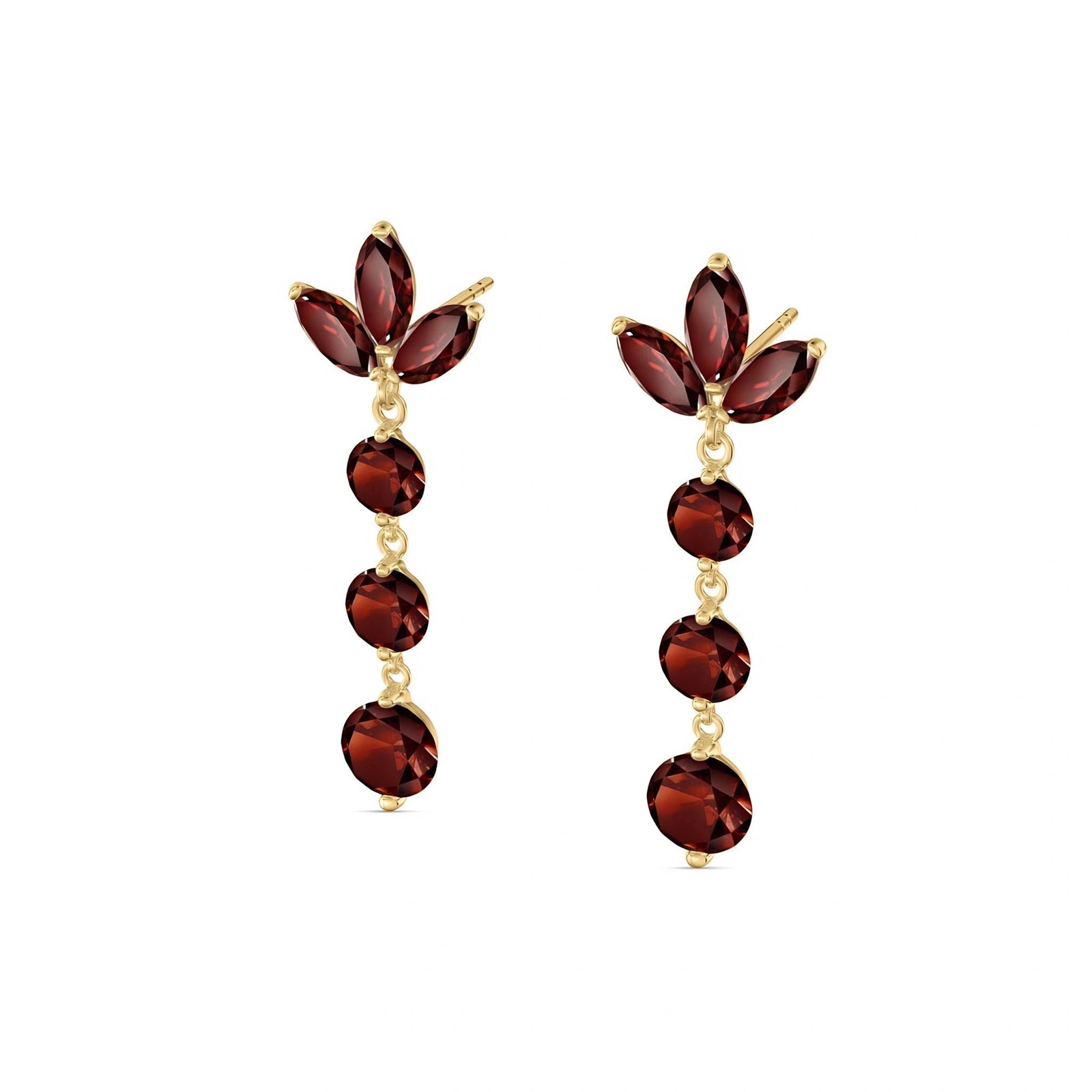 Yellow Gold Garnet — Mariagaetana