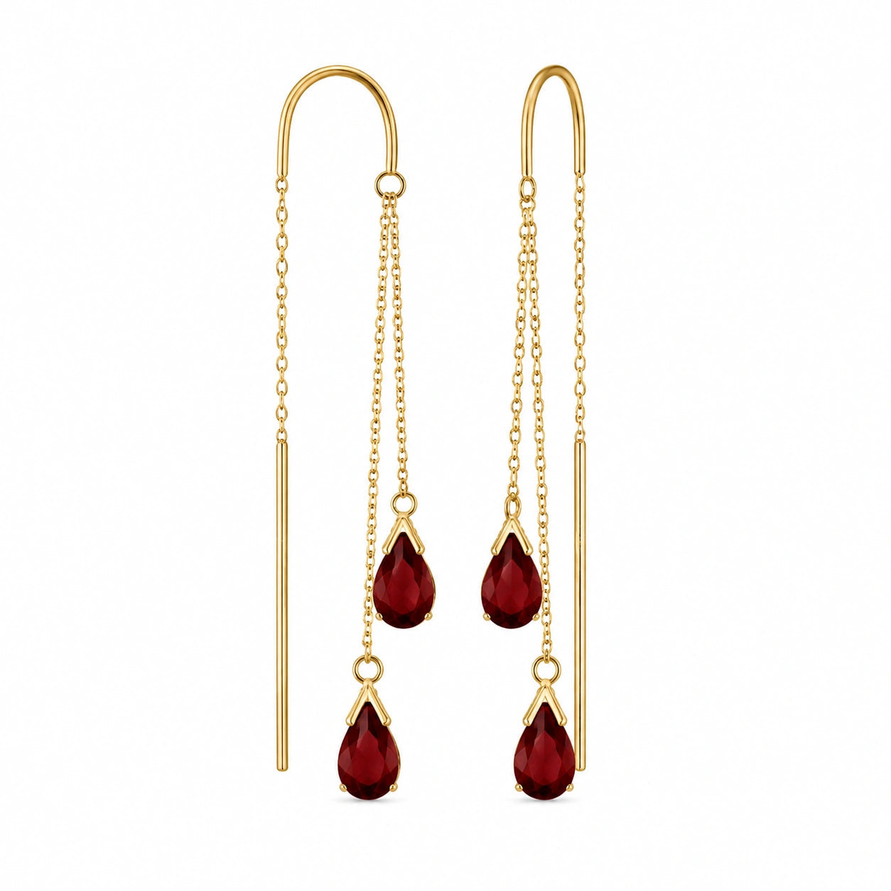 Yellow Gold Garnet — Mariagalatea