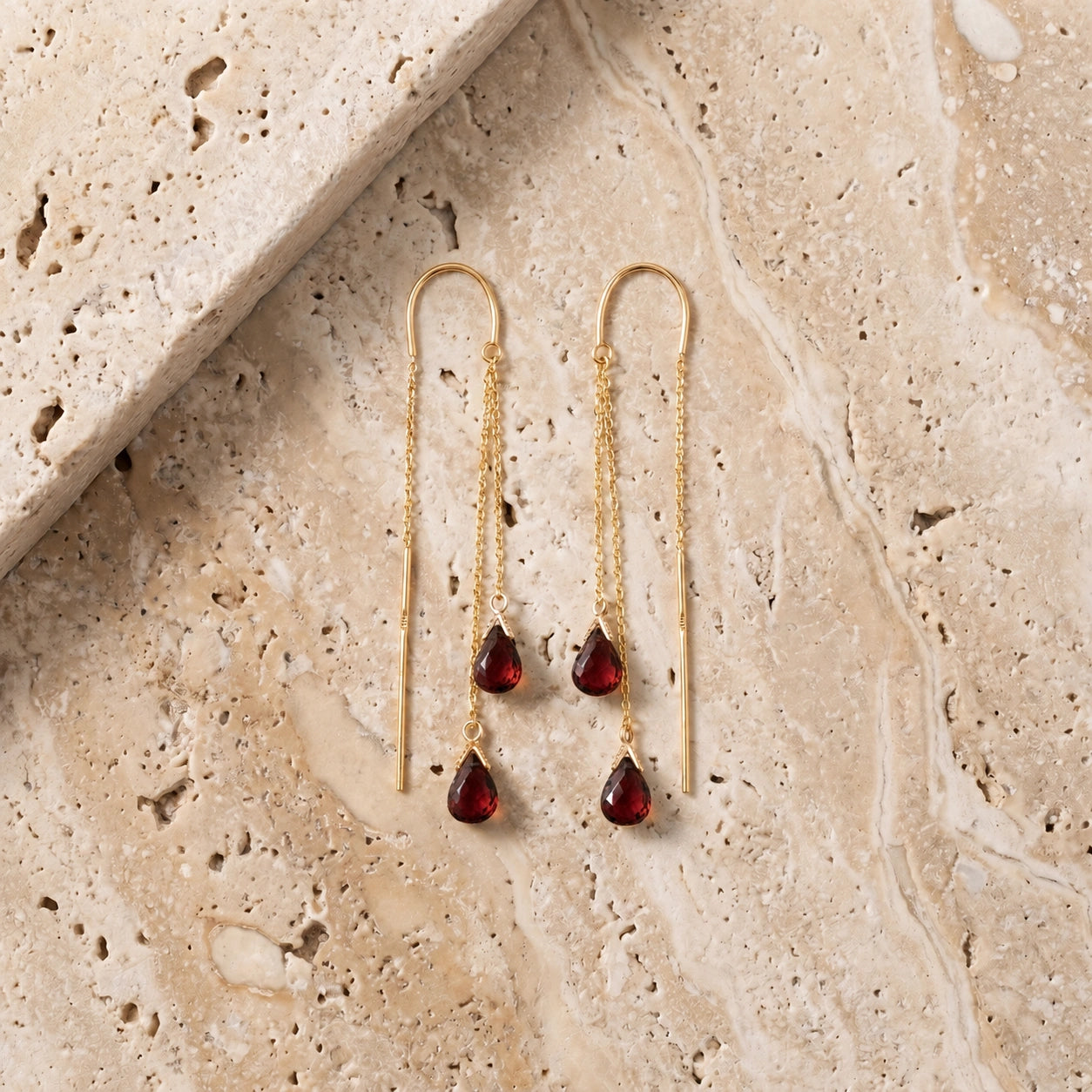Yellow Gold Garnet — Mariagalatea