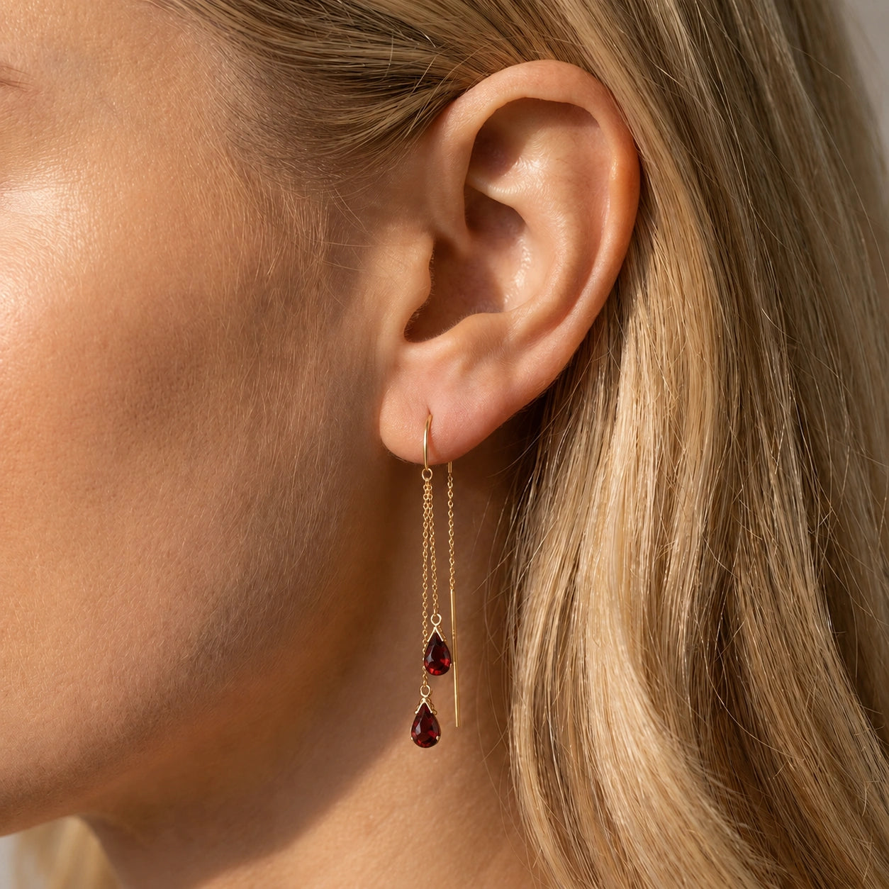 Yellow Gold Garnet — Mariagalatea