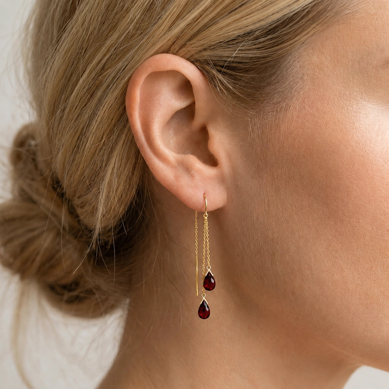 Yellow Gold Garnet — Mariagalatea