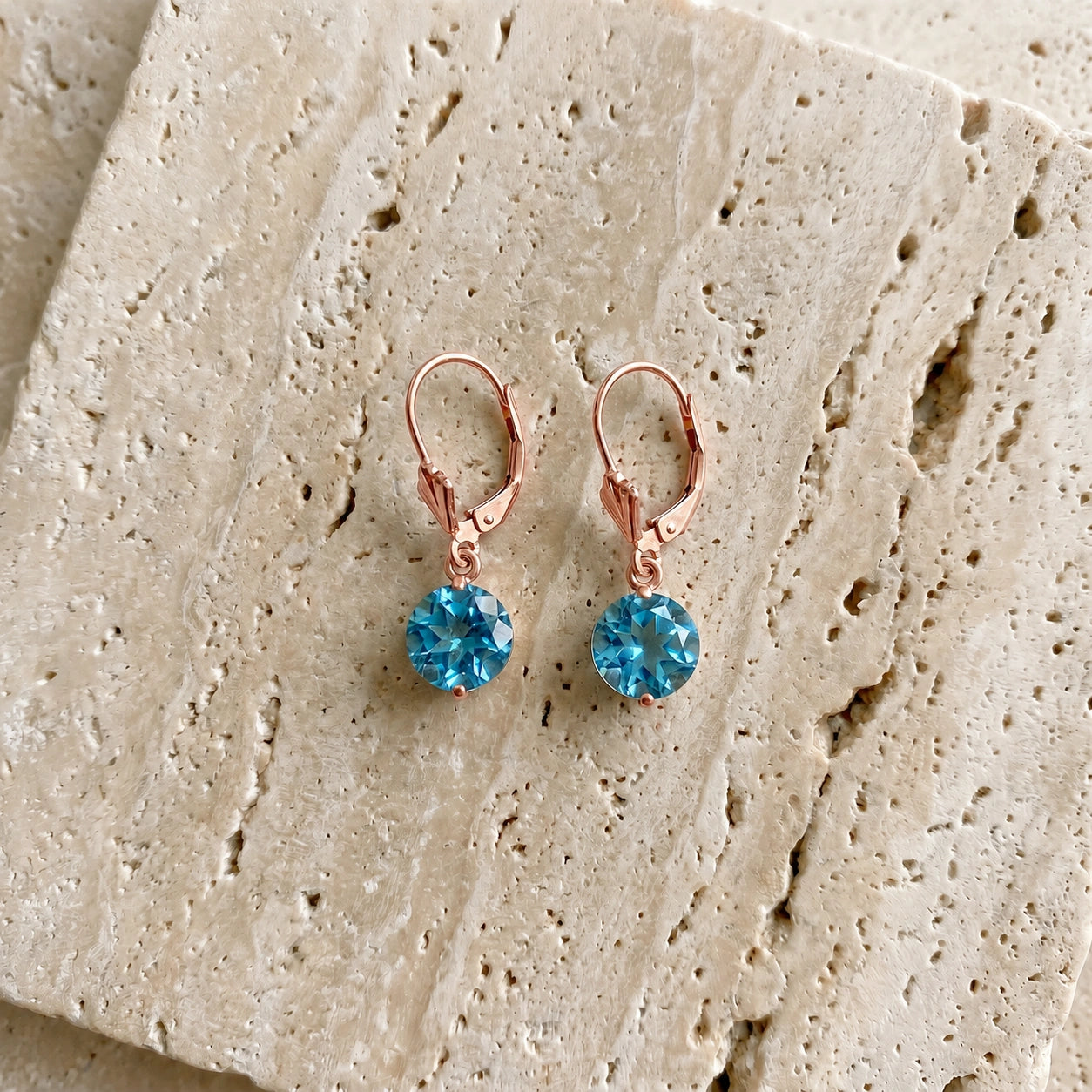 Rose Gold Blue Topaz — Mariagaudenzia