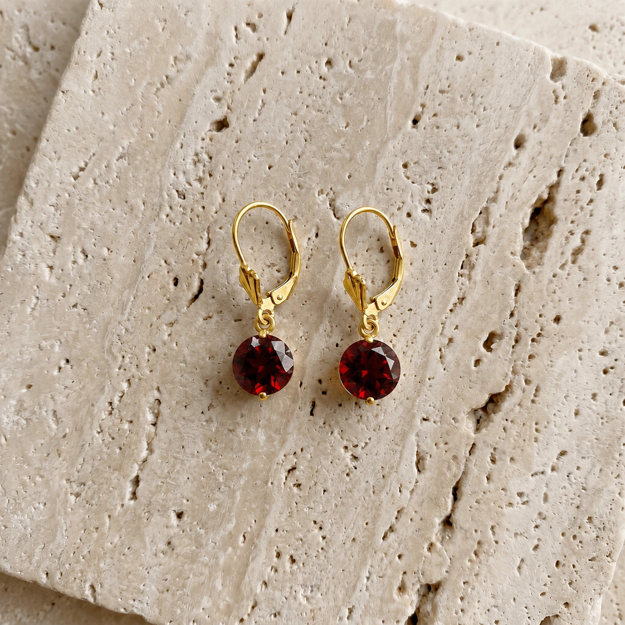 Yellow Gold Garnet — Mariagaudenzia