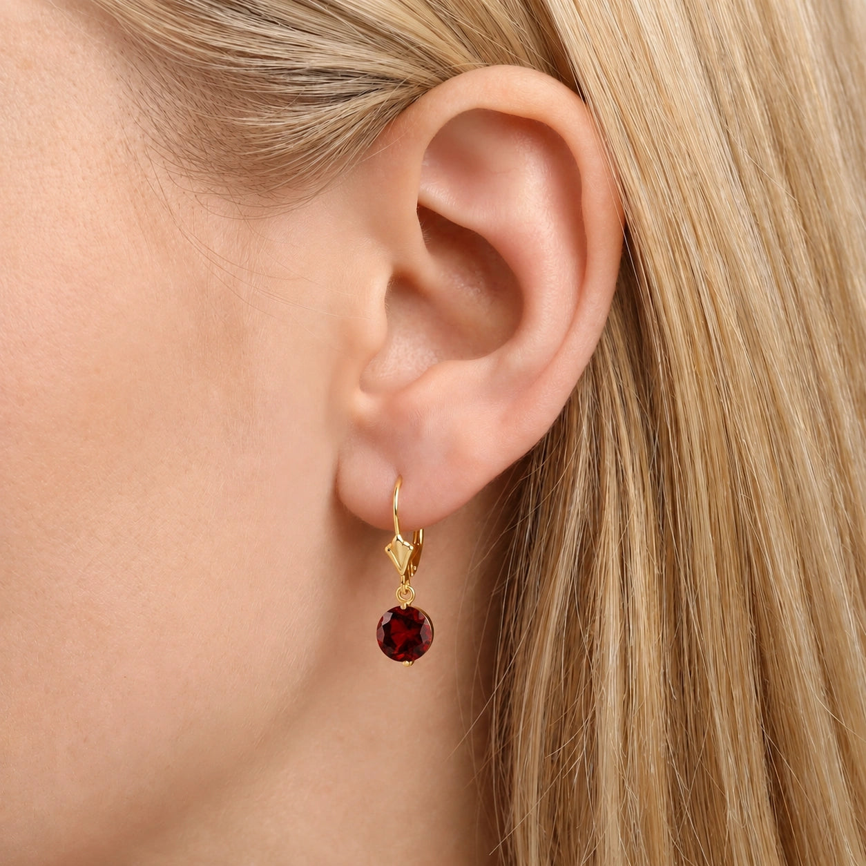 Yellow Gold Garnet — Mariagaudenzia