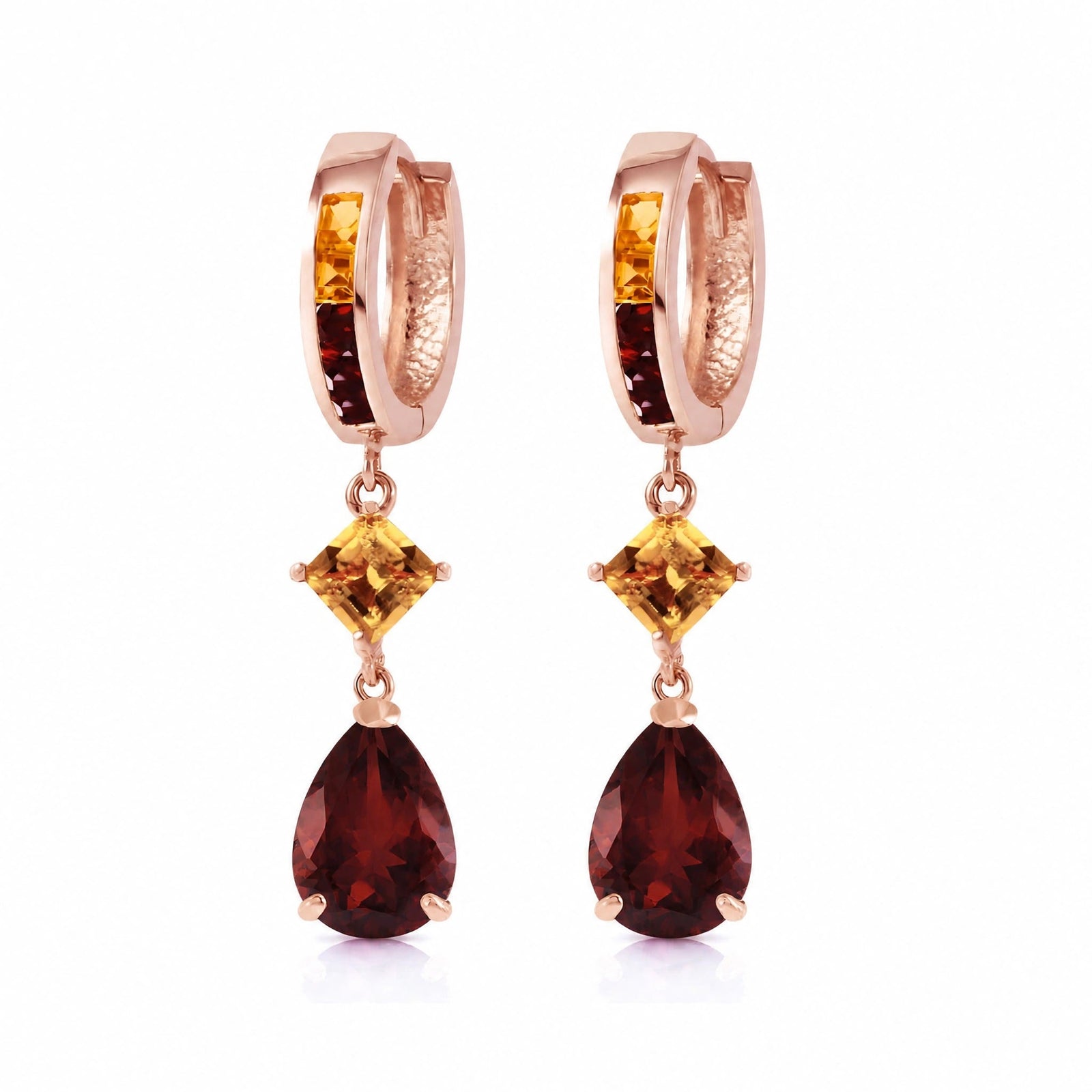 Rose Gold Citrine & Garnet — Mariagemma