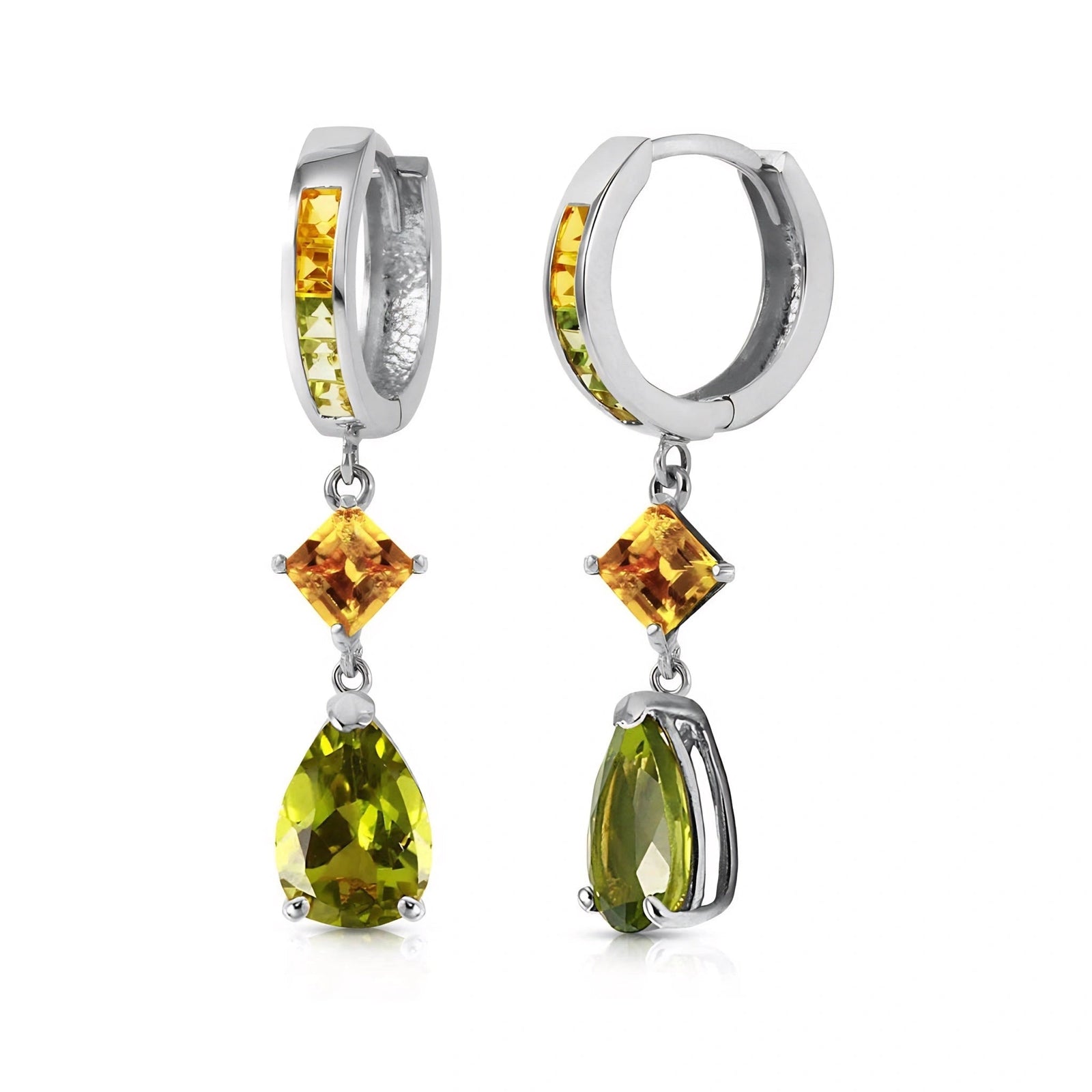 White Gold Citrine & Peridot — Mariagemma