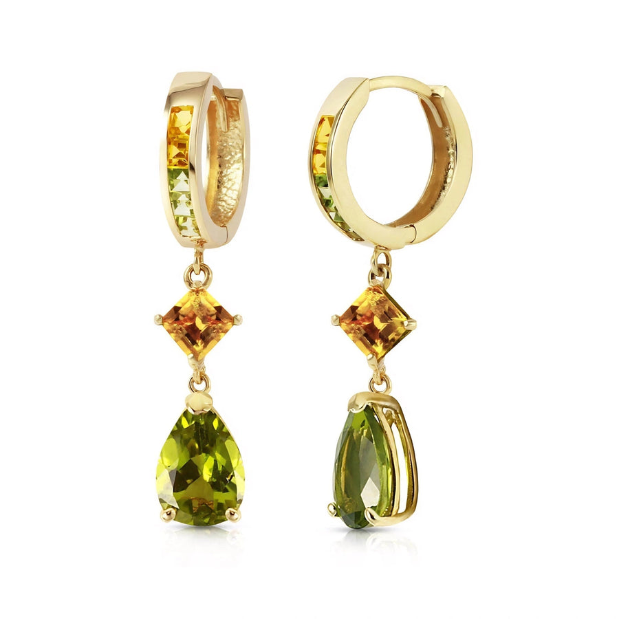 Yellow Gold Citrine & Peridot — Mariagemma