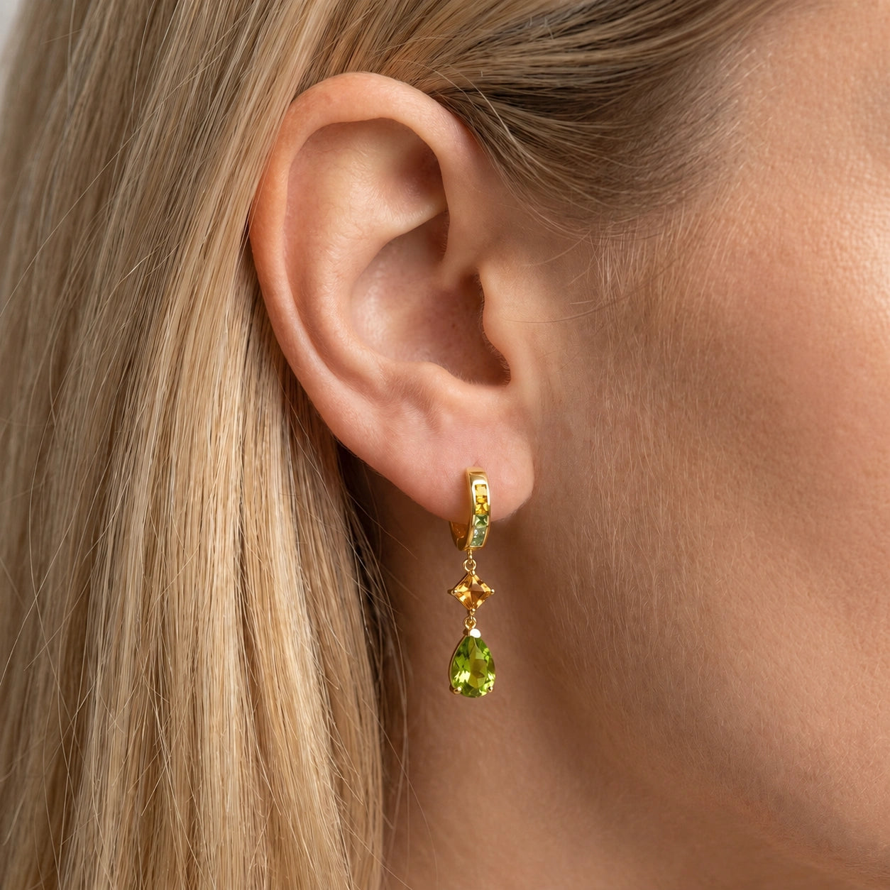 Yellow Gold Citrine & Peridot — Mariagemma