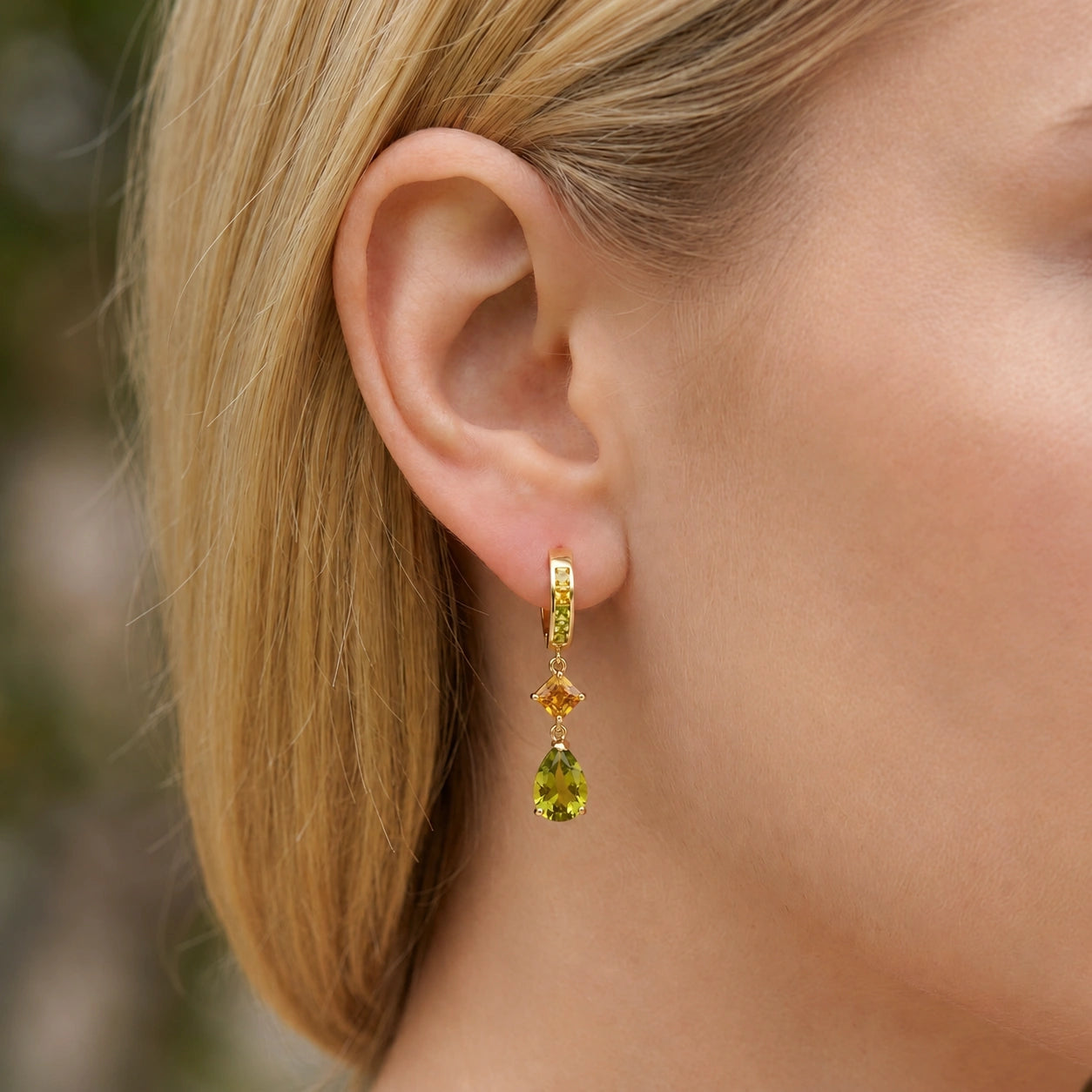 Yellow Gold Citrine & Peridot — Mariagemma