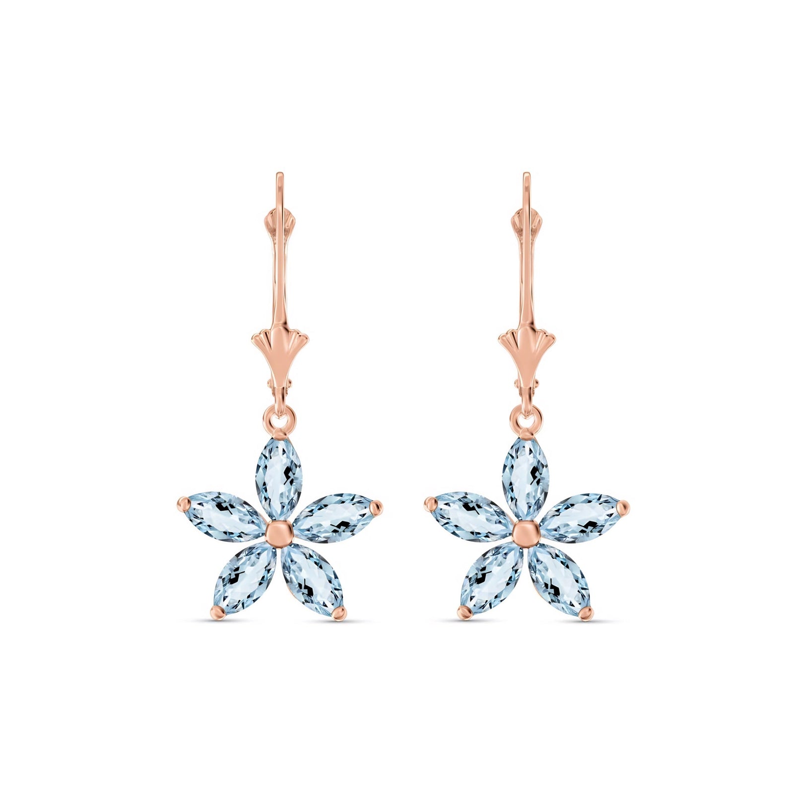 Rose Gold Heritage Earrings Emerald 10K — Stella