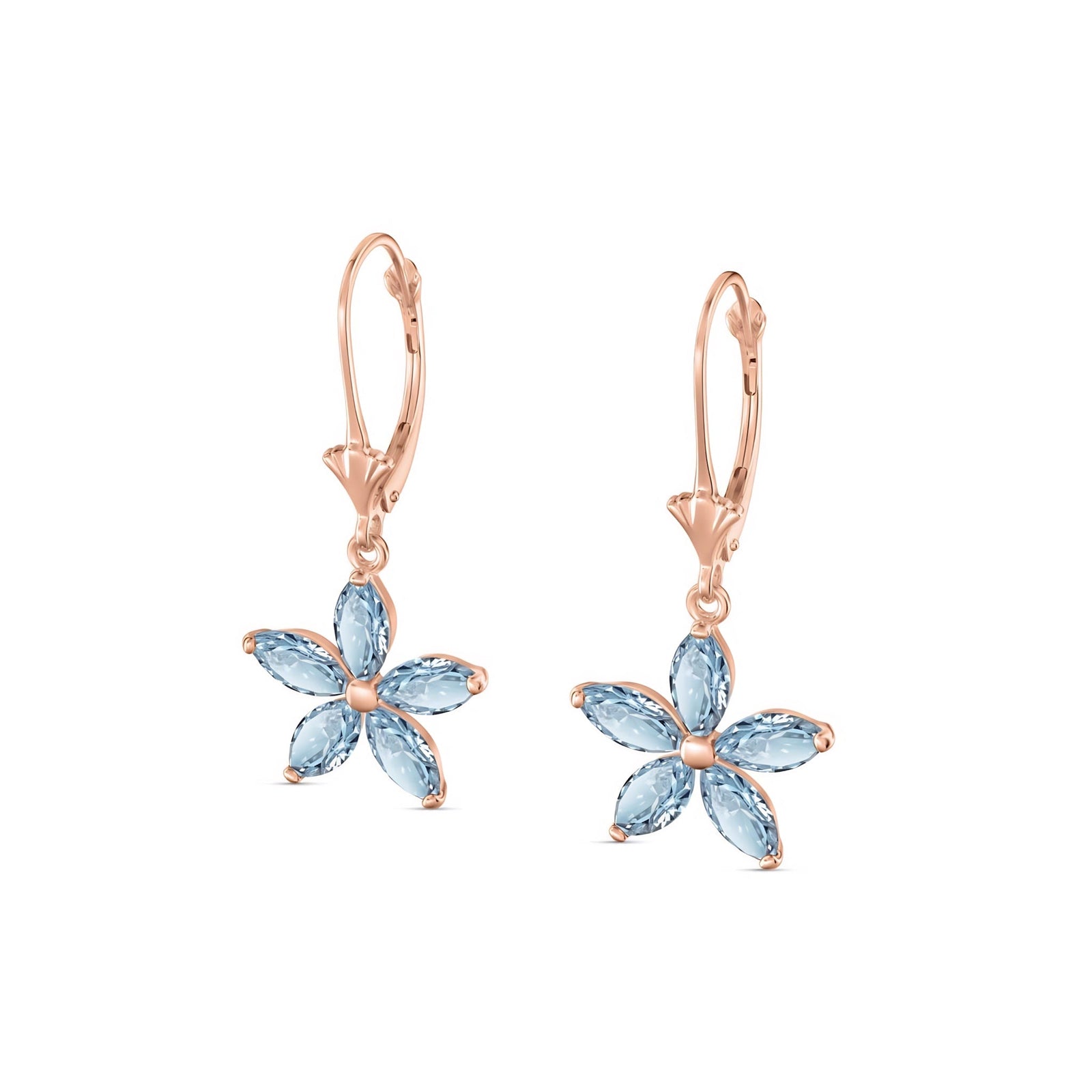 Rose Gold Heritage Earrings Emerald 10K — Stella