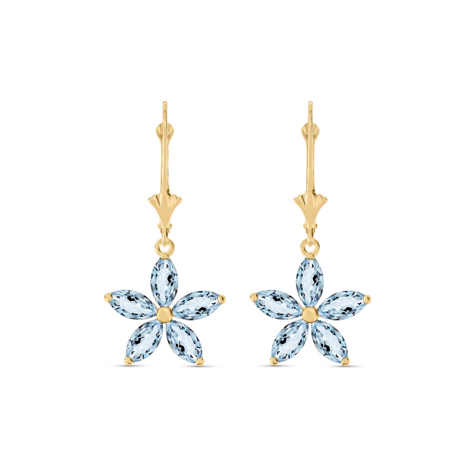 Yellow Gold Heritage Earrings Emerald 10K — Stella