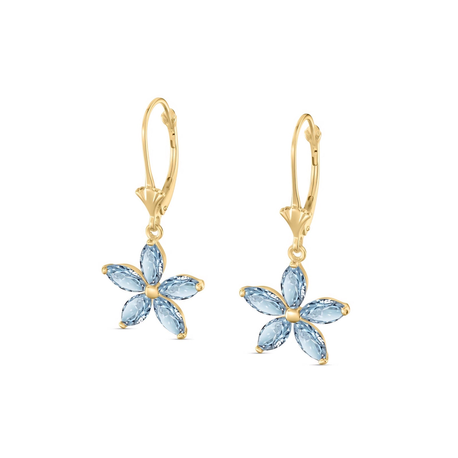 Yellow Gold Heritage Earrings Emerald 10K — Stella