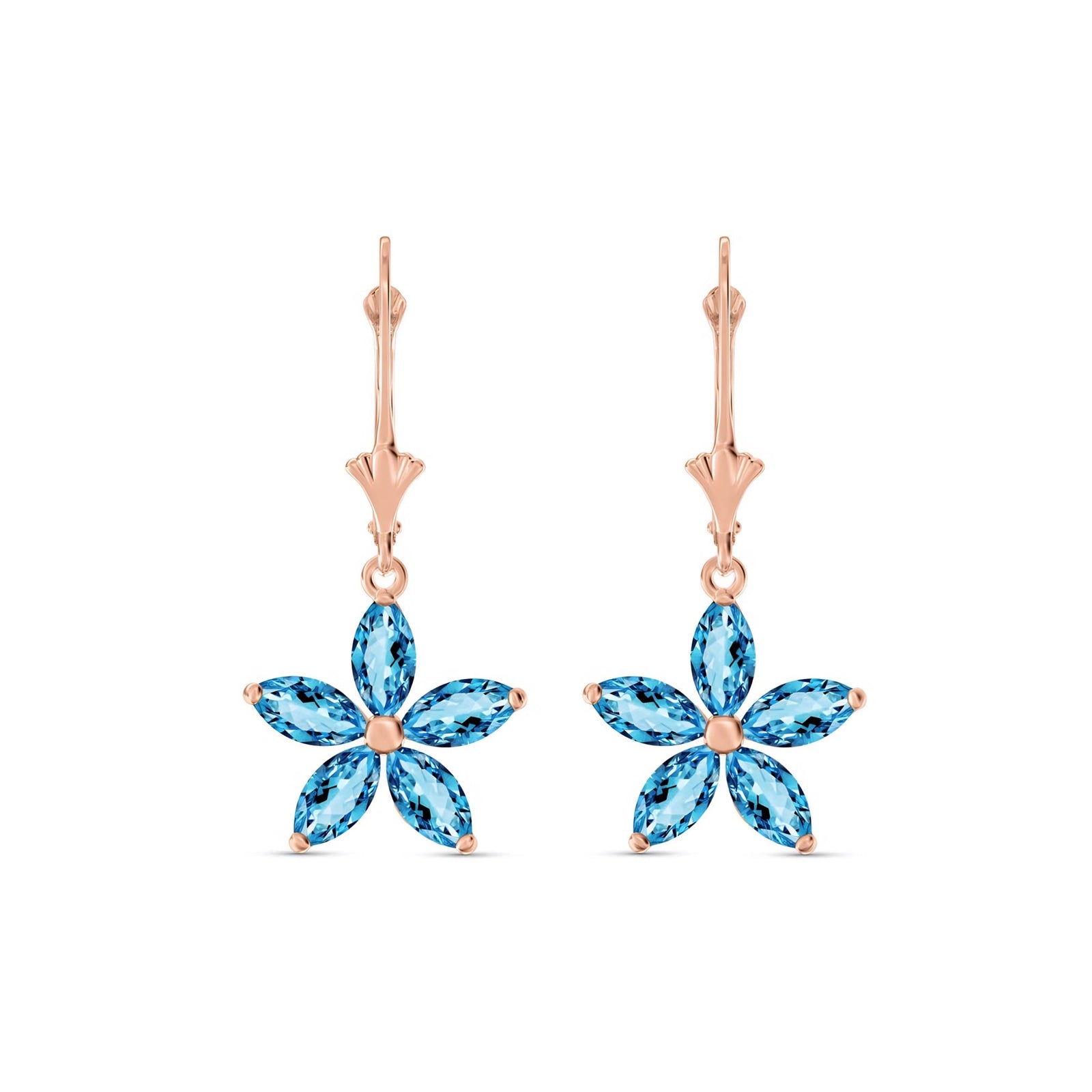 Rose Gold Heritage Earrings Ruby 10K — Stella
