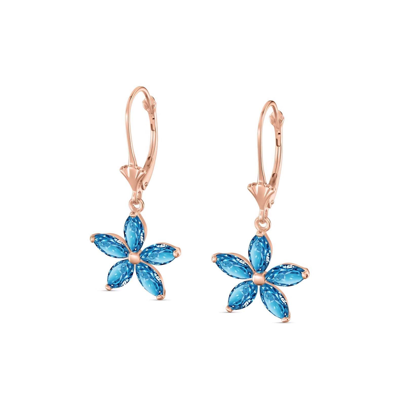 Rose Gold Heritage Earrings Ruby 10K — Stella