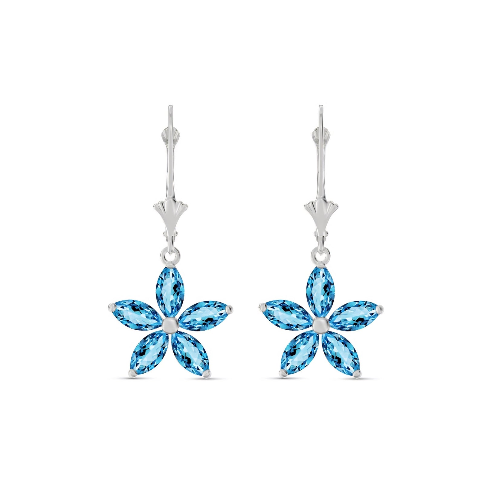 White Gold Heritage Earrings Ruby 10K — Stella