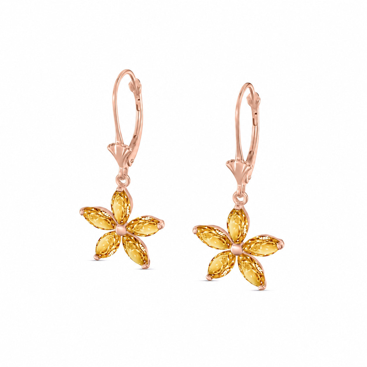 Rose Gold Heritage Earrings Tanzanite 10K — Stella