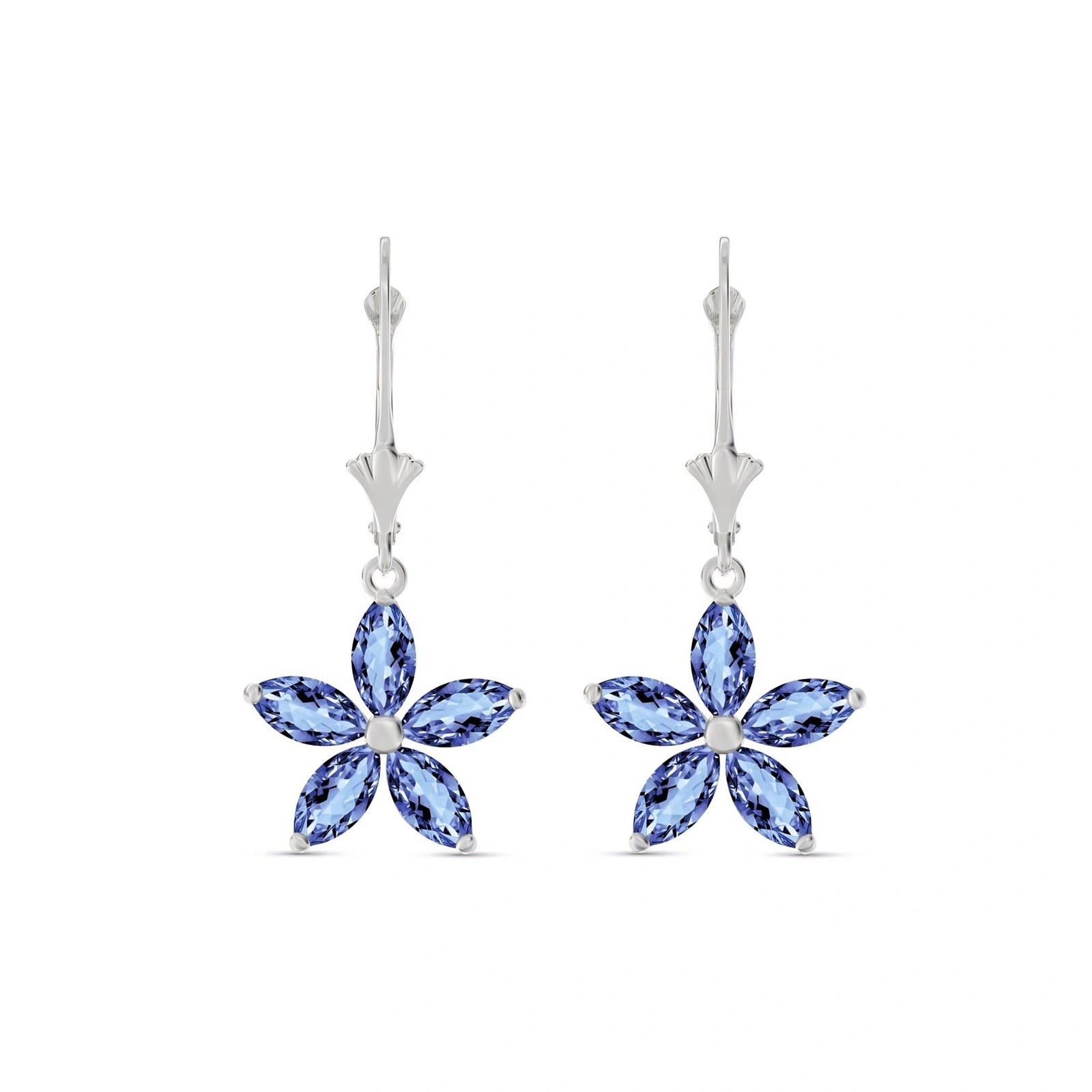 White Gold Heritage Earrings Tanzanite 10K — Stella