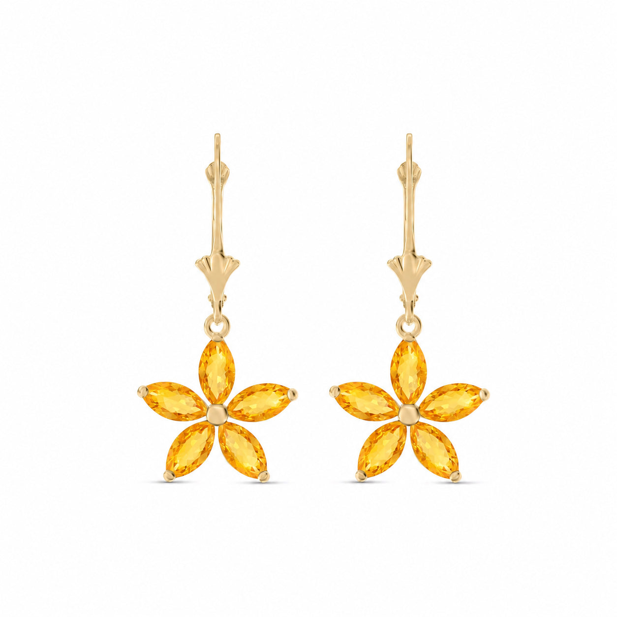 Yellow Gold Heritage Earrings Tanzanite 10K — Stella