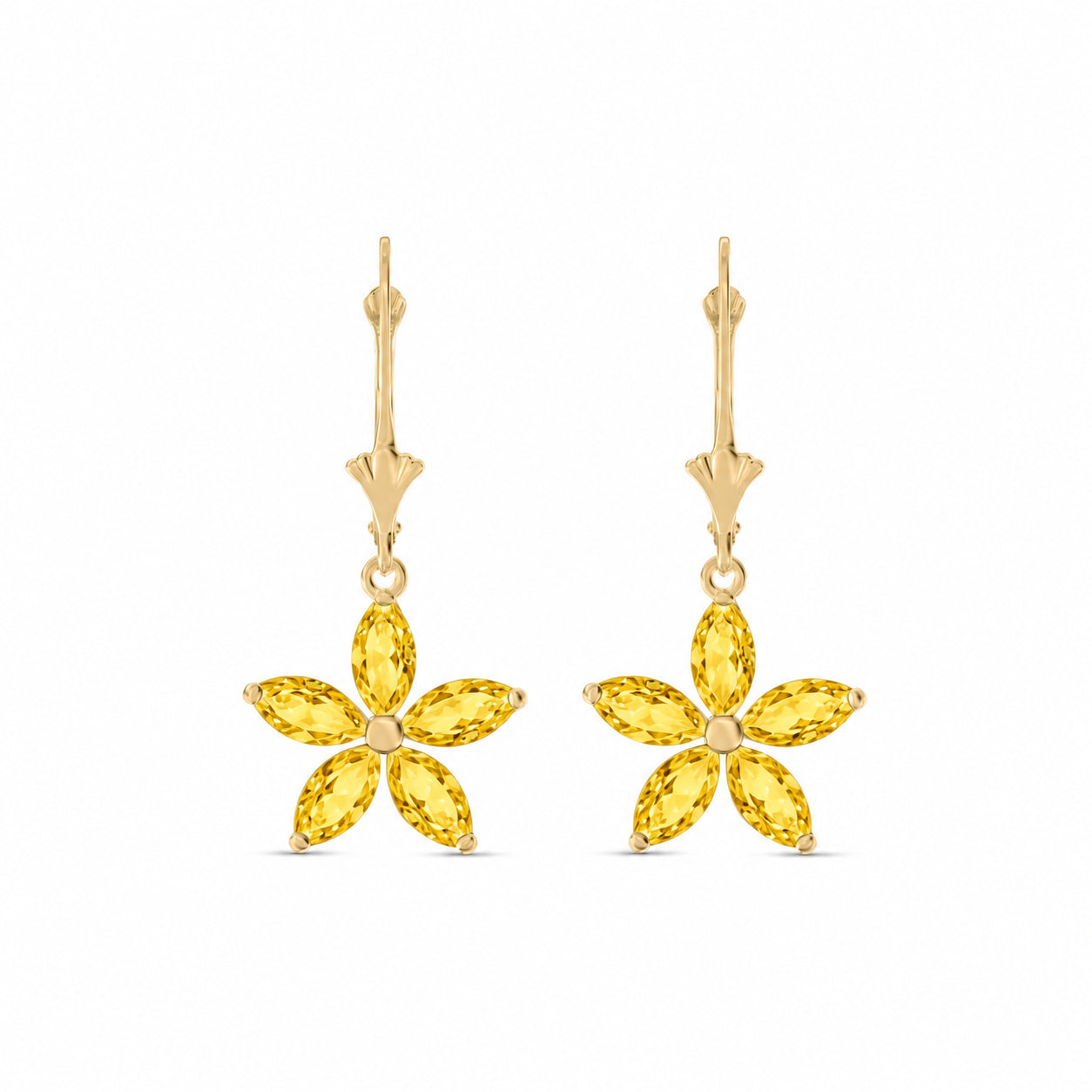 Yellow Gold Heritage Earrings Tanzanite 10K — Stella
