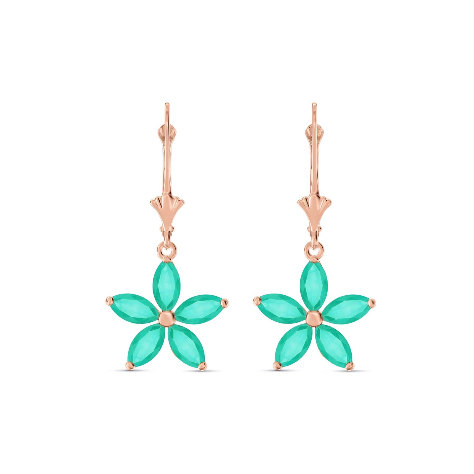 Rose Gold Heritage Earrings Amethyst 10K — Stella