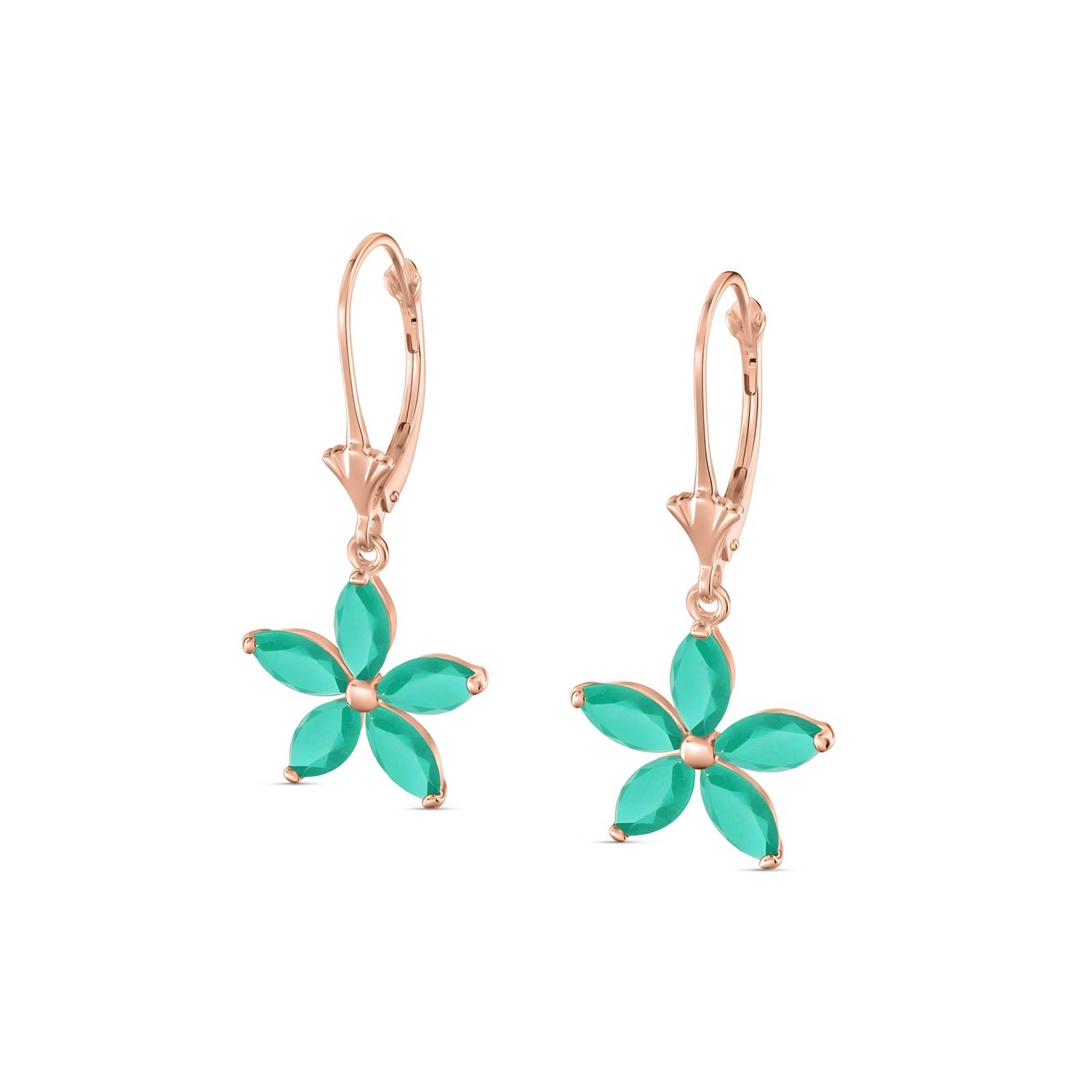 Rose Gold Heritage Earrings Amethyst 10K — Stella