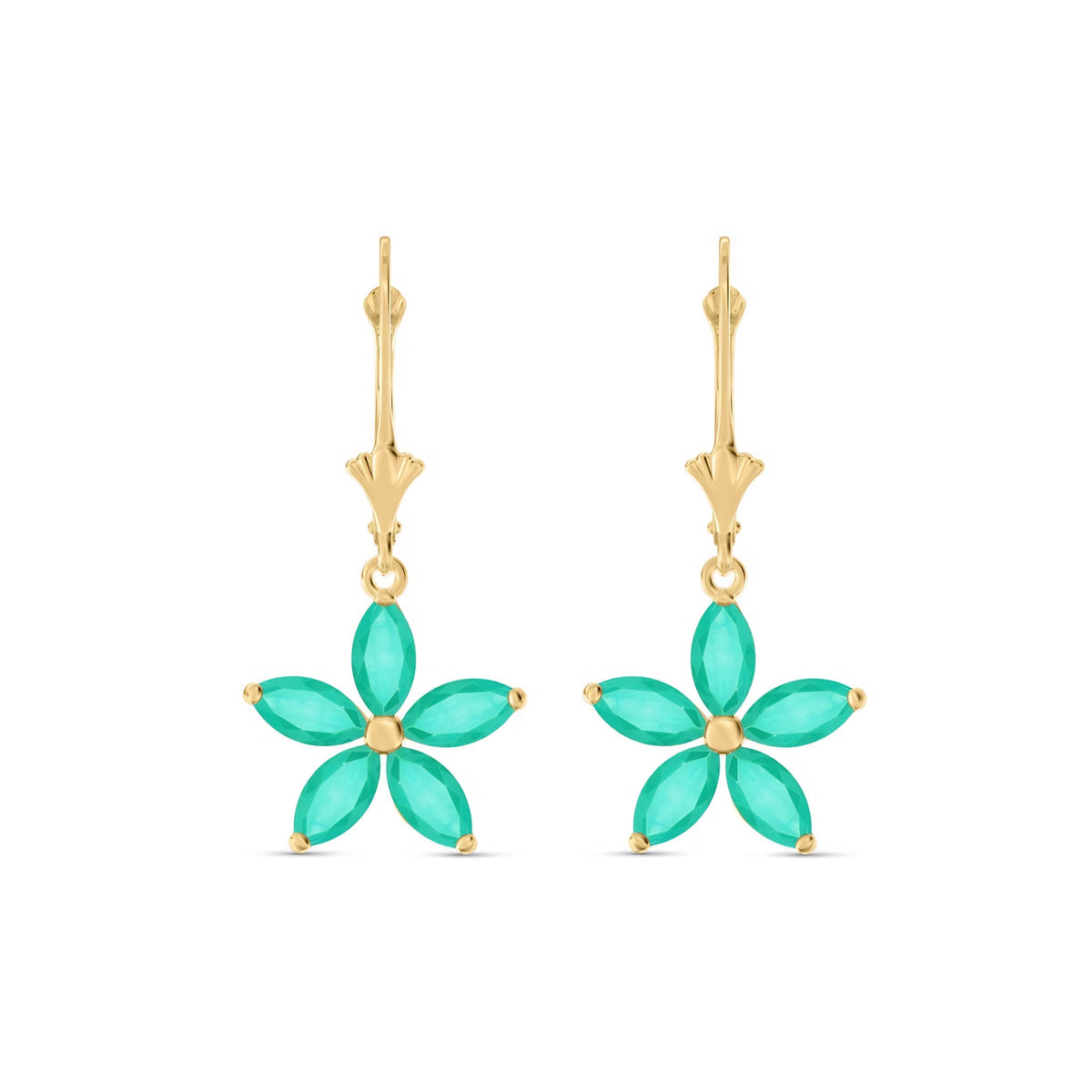 Yellow Gold Heritage Earrings Amethyst 10K — Stella