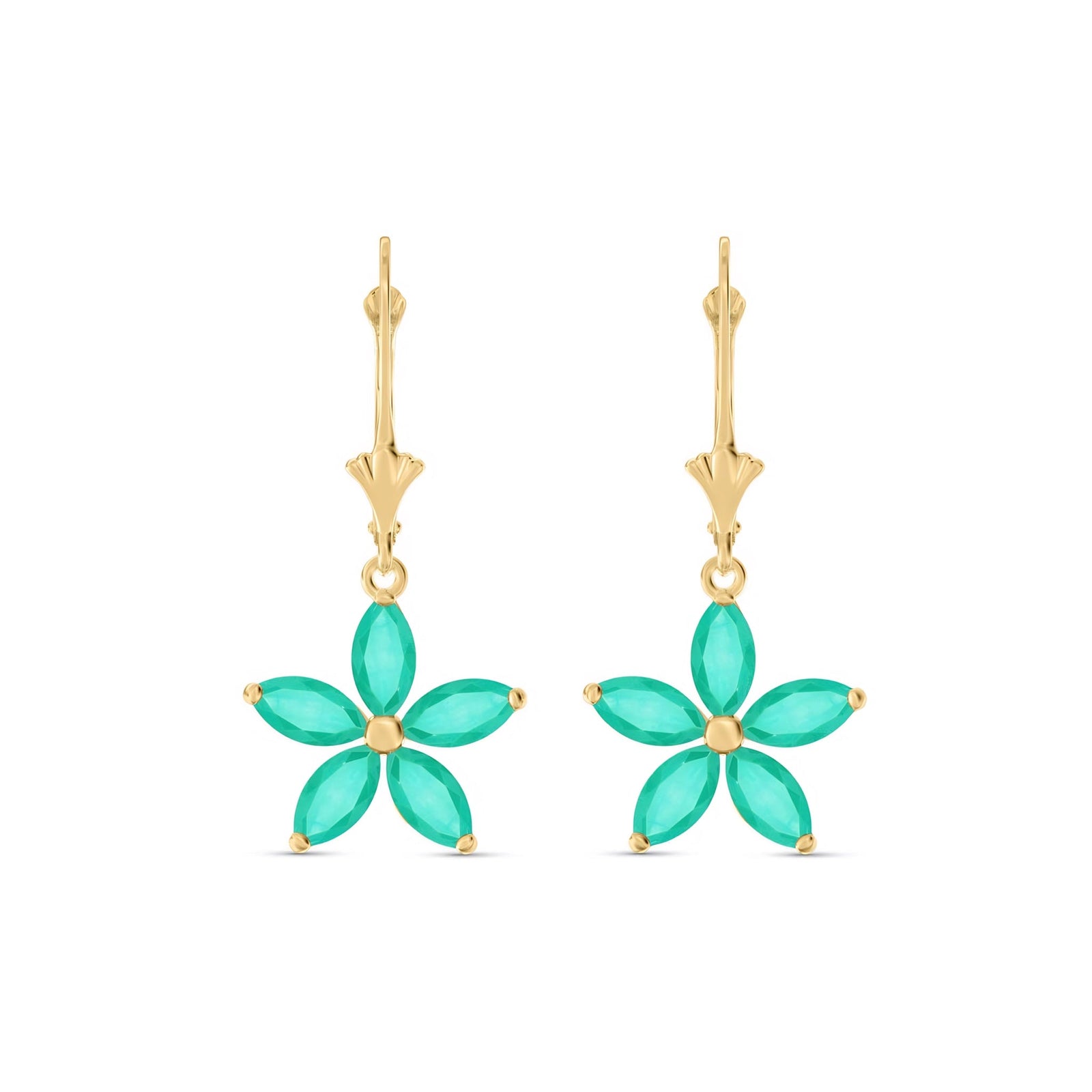 Yellow Gold Heritage Earrings Amethyst 10K — Stella