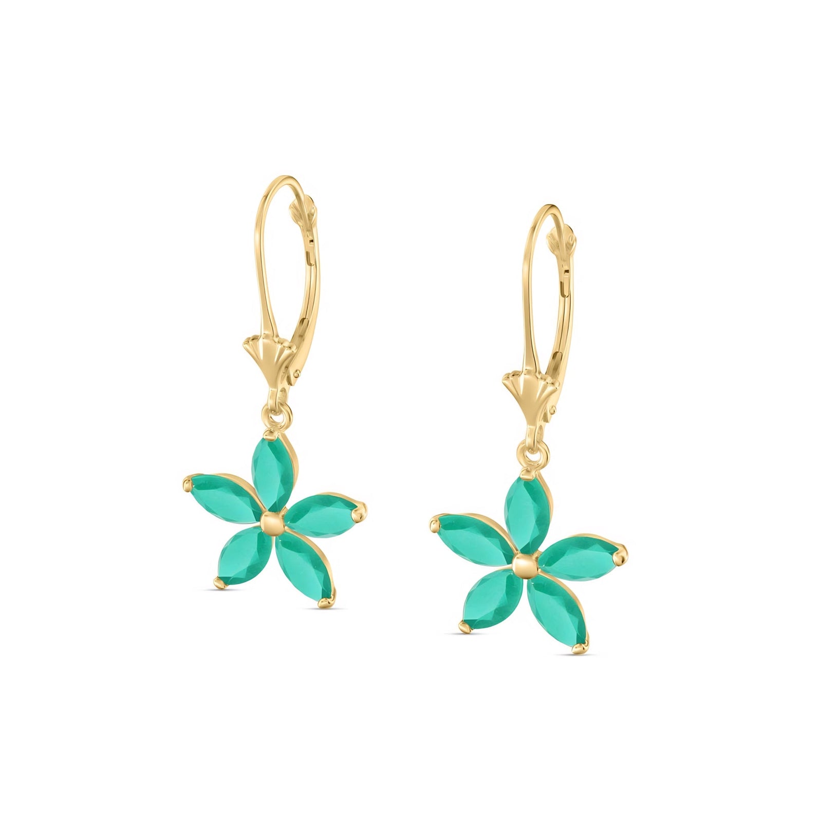Yellow Gold Heritage Earrings Amethyst 10K — Stella