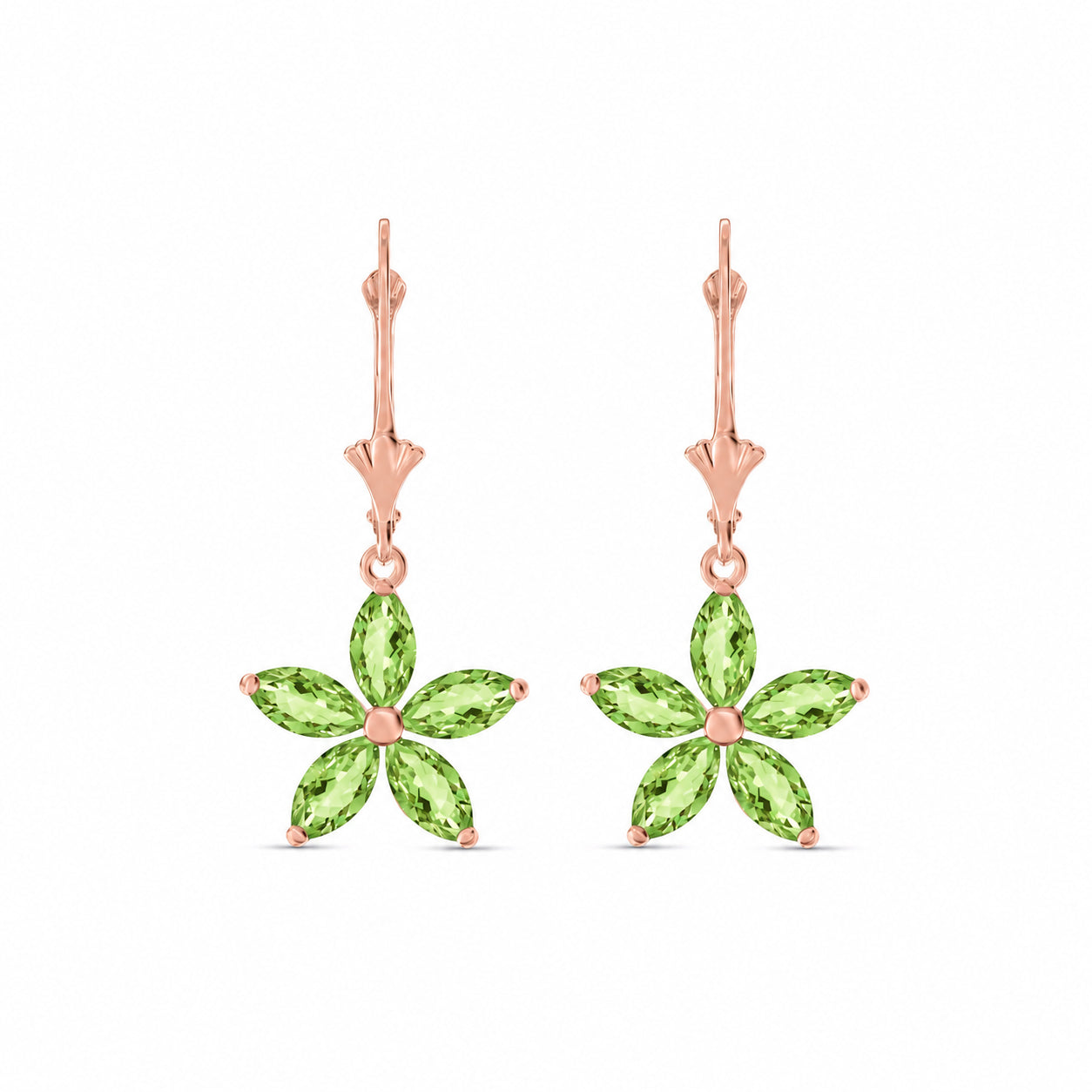 Rose Gold Heritage Earrings Citrine 10K — Stella