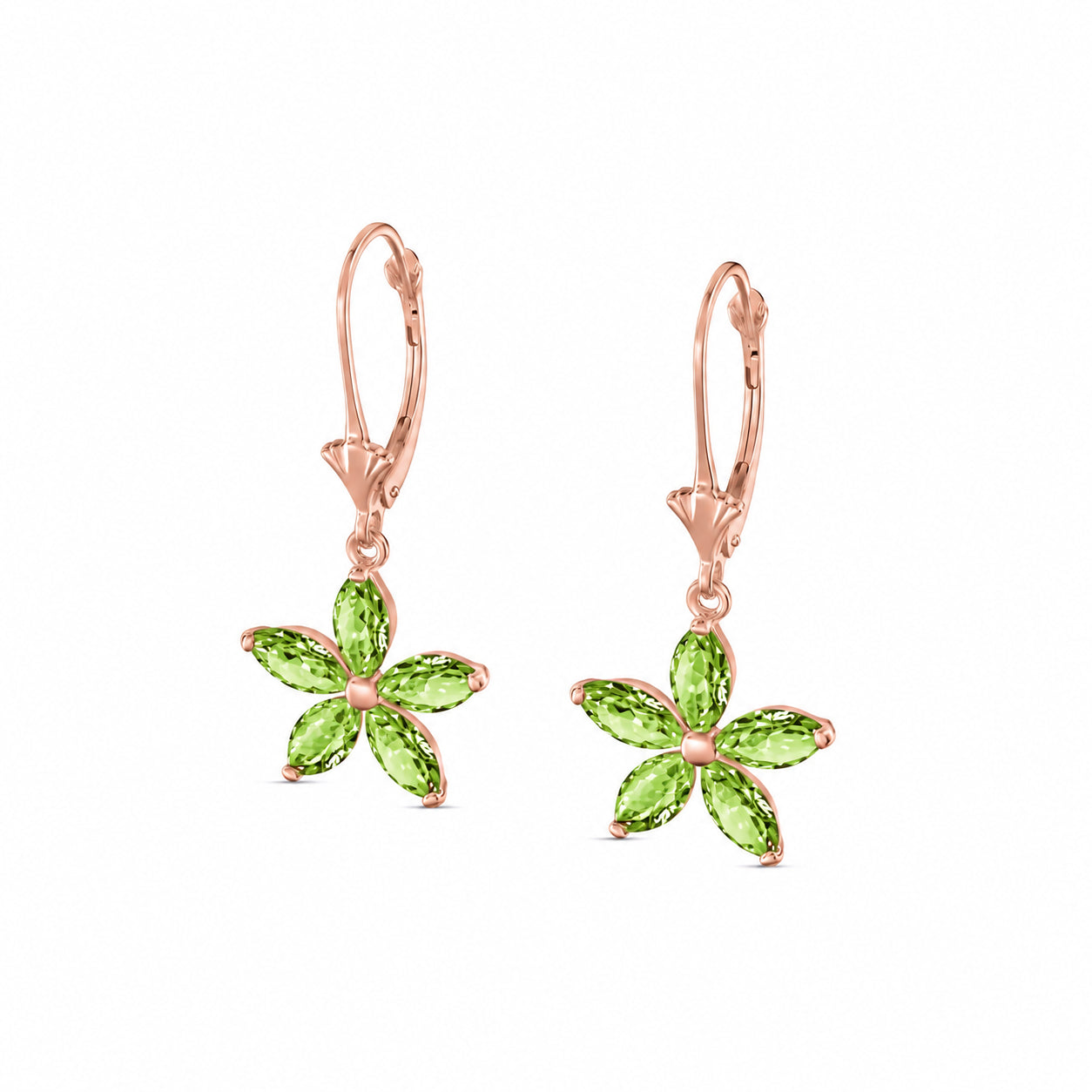 Rose Gold Heritage Earrings Citrine 10K — Stella