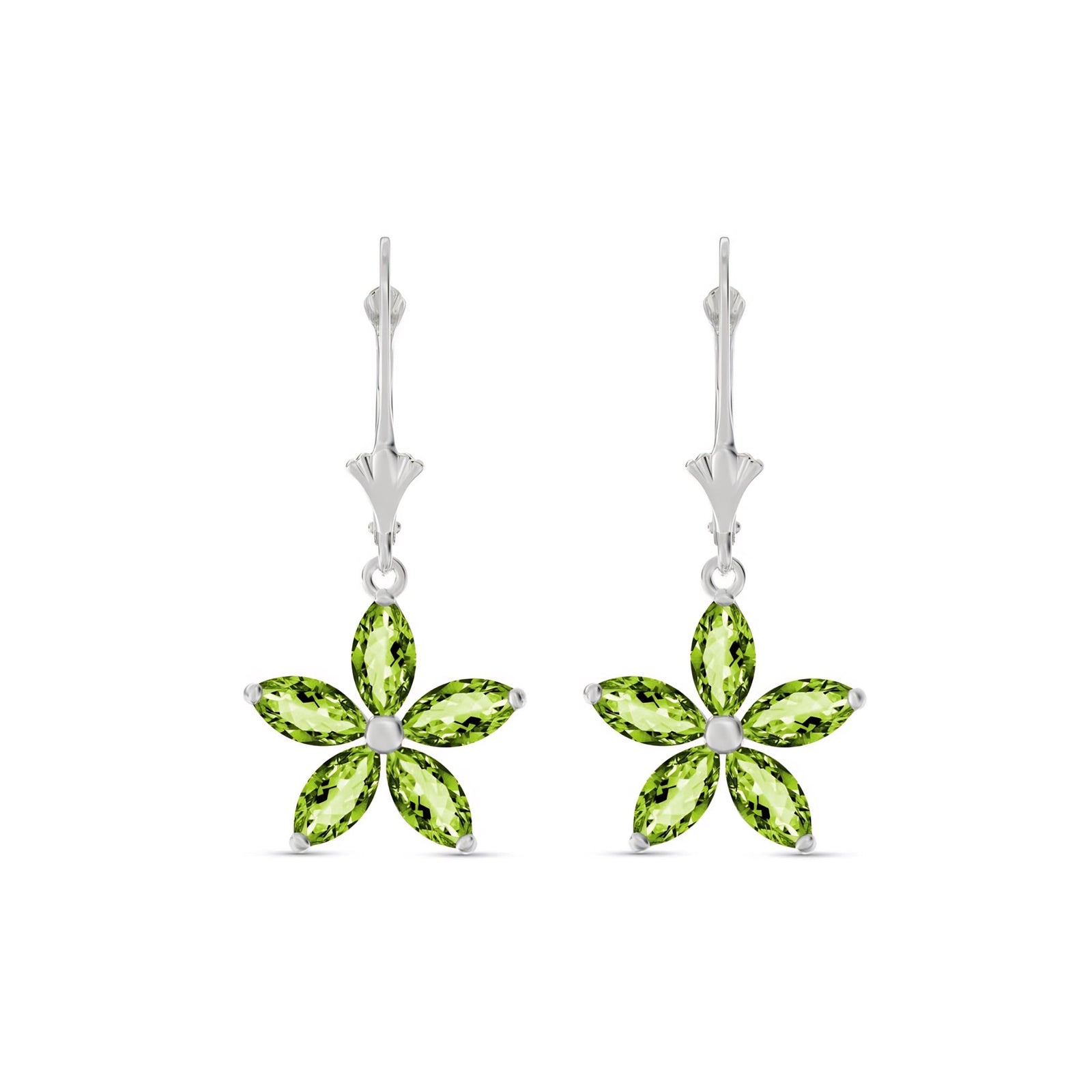 White Gold Heritage Earrings Citrine 10K — Stella