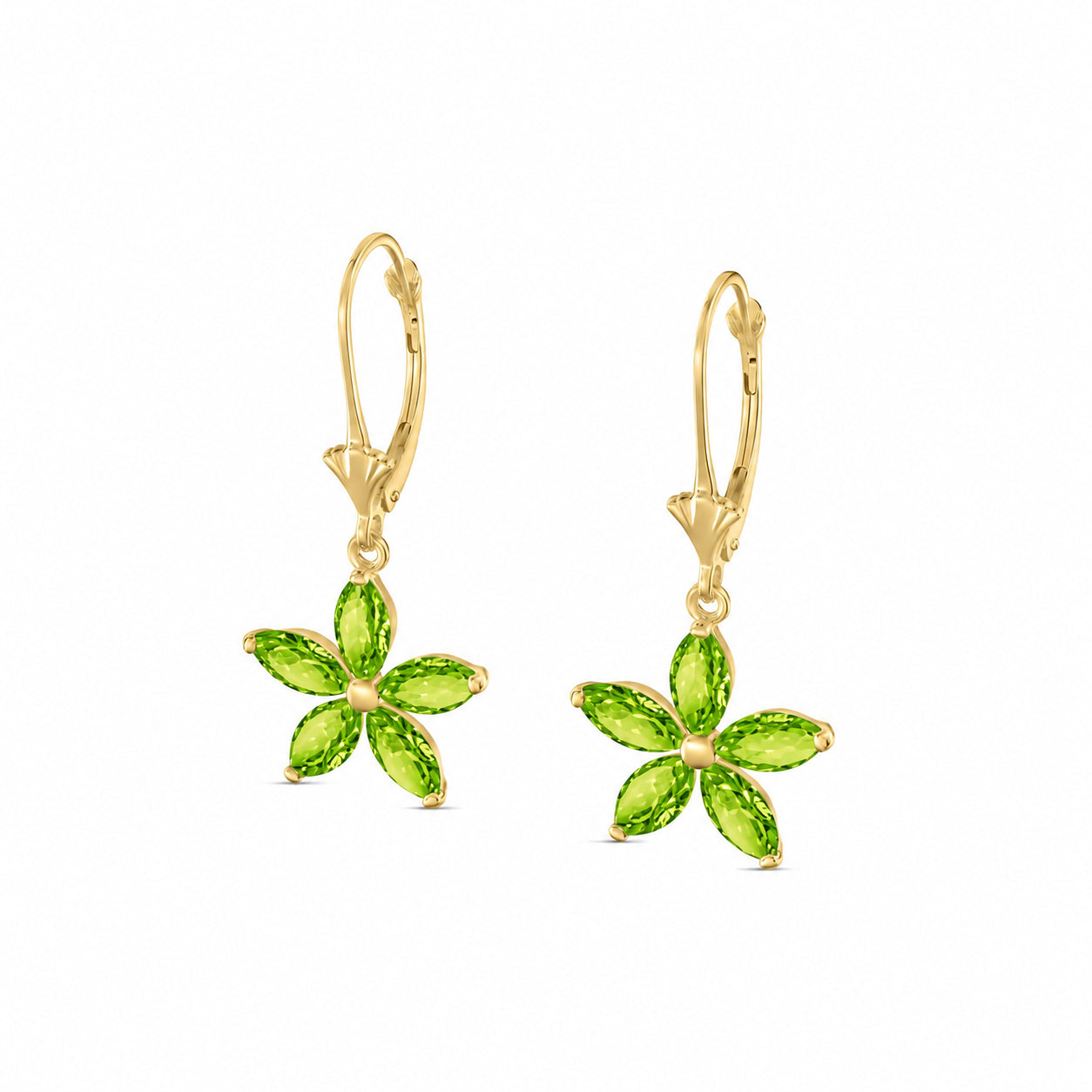 Yellow Gold Heritage Earrings Citrine 10K — Stella