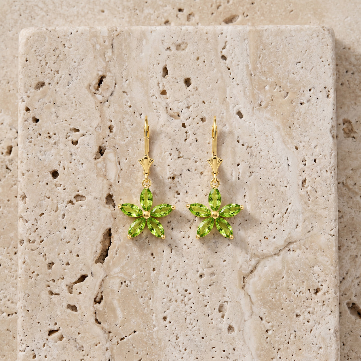 Yellow Gold Heritage Earrings Citrine 10K — Stella